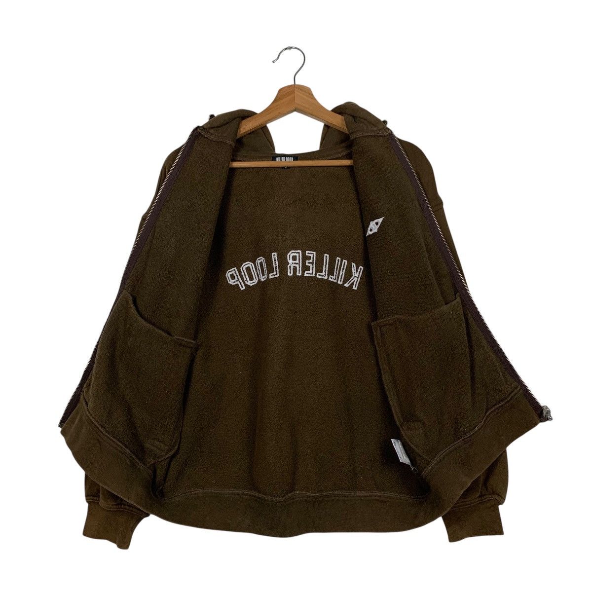 Japanese Brand KILLER LOOP Big Logo Zipper Hoodie Sweatshirt #1773-C78 Size US S / EU 44-46 / 1 - 13 Thumbnail