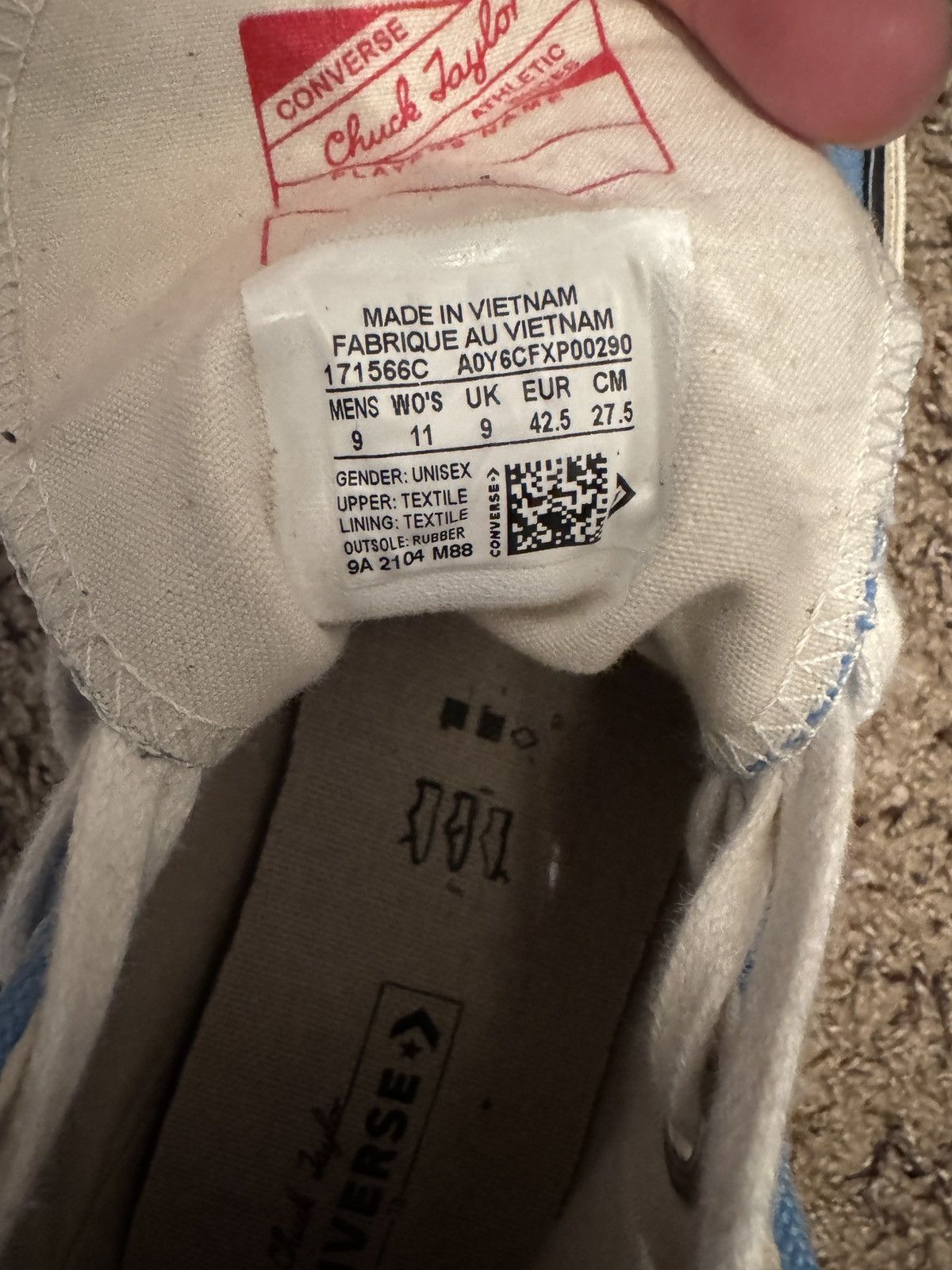Converse Converse Chuck Taylor All Star 70 Hi University Blue Size US 9 / EU 42 - 7 Thumbnail