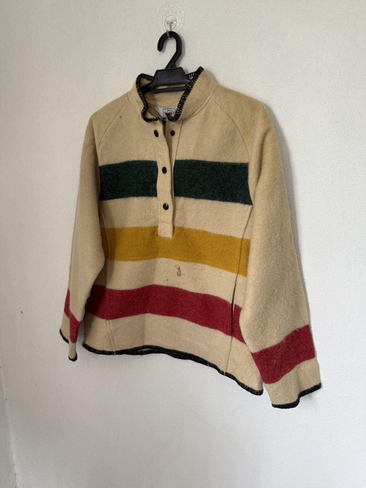 Woolrich Woolen Mills VINTAGE WOOLRICH HUDSON STRIPE FLEECE MADE IN USA Size M / US 6-8 / IT 42-44 - 3 Thumbnail