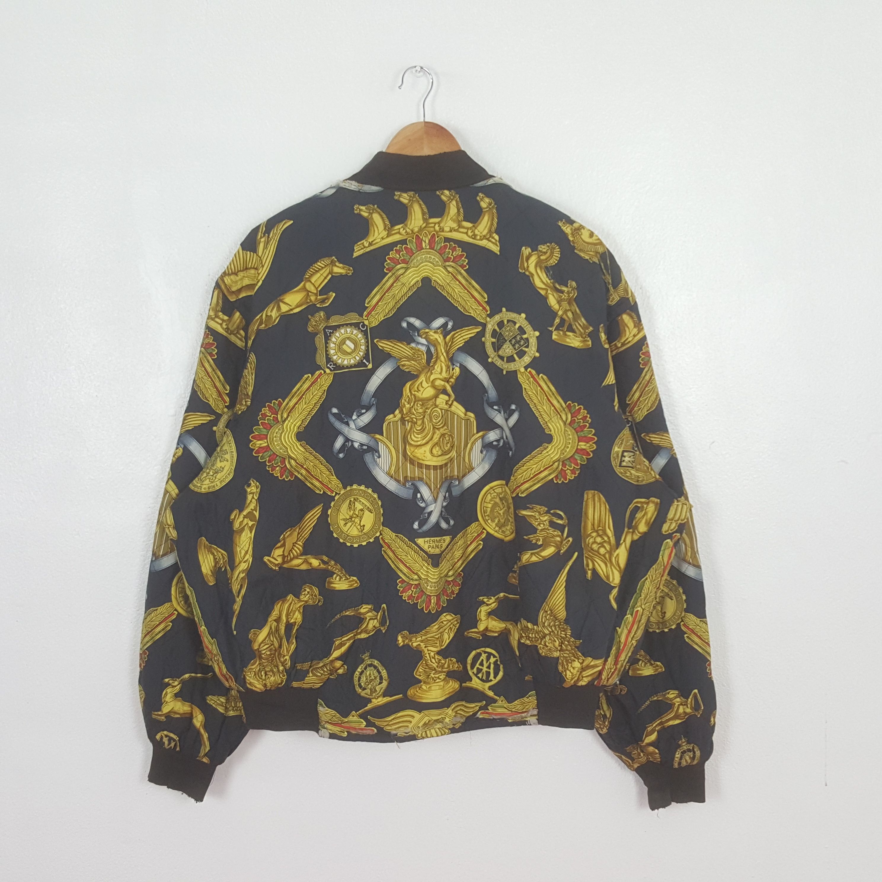 Hermes Vintage Hermes Paris Fashion Style Bombers Jacket C320N16 Size US XXL / EU 58 / 5 - 3 Thumbnail