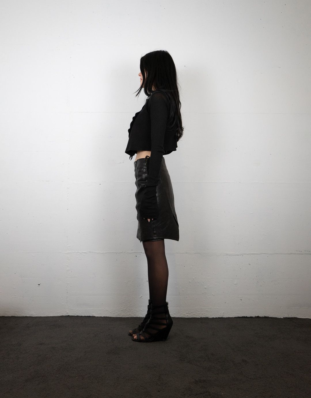 Incarnation Incarnation Sample Leather Wrap Skirt Size 38" / US 16 / IT 52 - 3 Thumbnail
