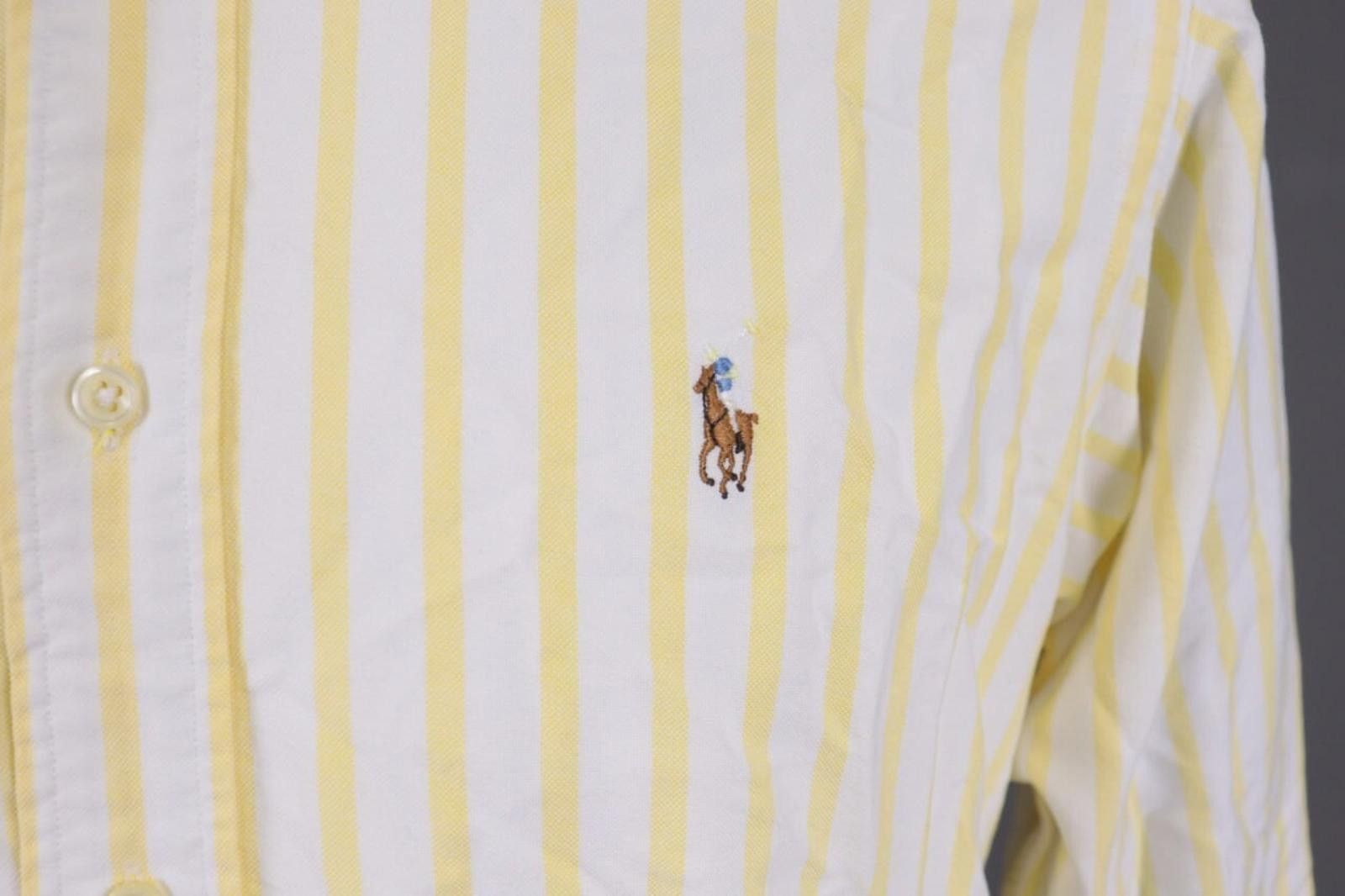 Polo Ralph Lauren Vintage Ralph Lauren Shite Striped Shirt Size 14 / 33 Size US M / EU 48-50 / 2 - 2 Thumbnail