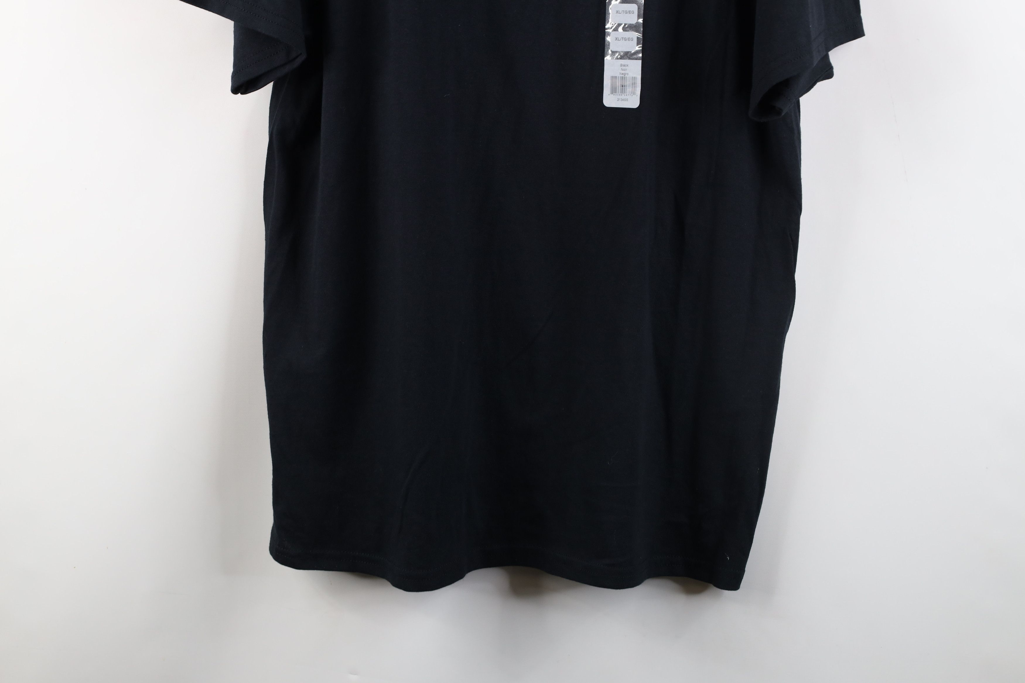Vintage Deadstock Vintage Y2K Streetwear Heavy Cotton T-Shirt Black Size US XL / EU 56 / 4 - 3 Thumbnail