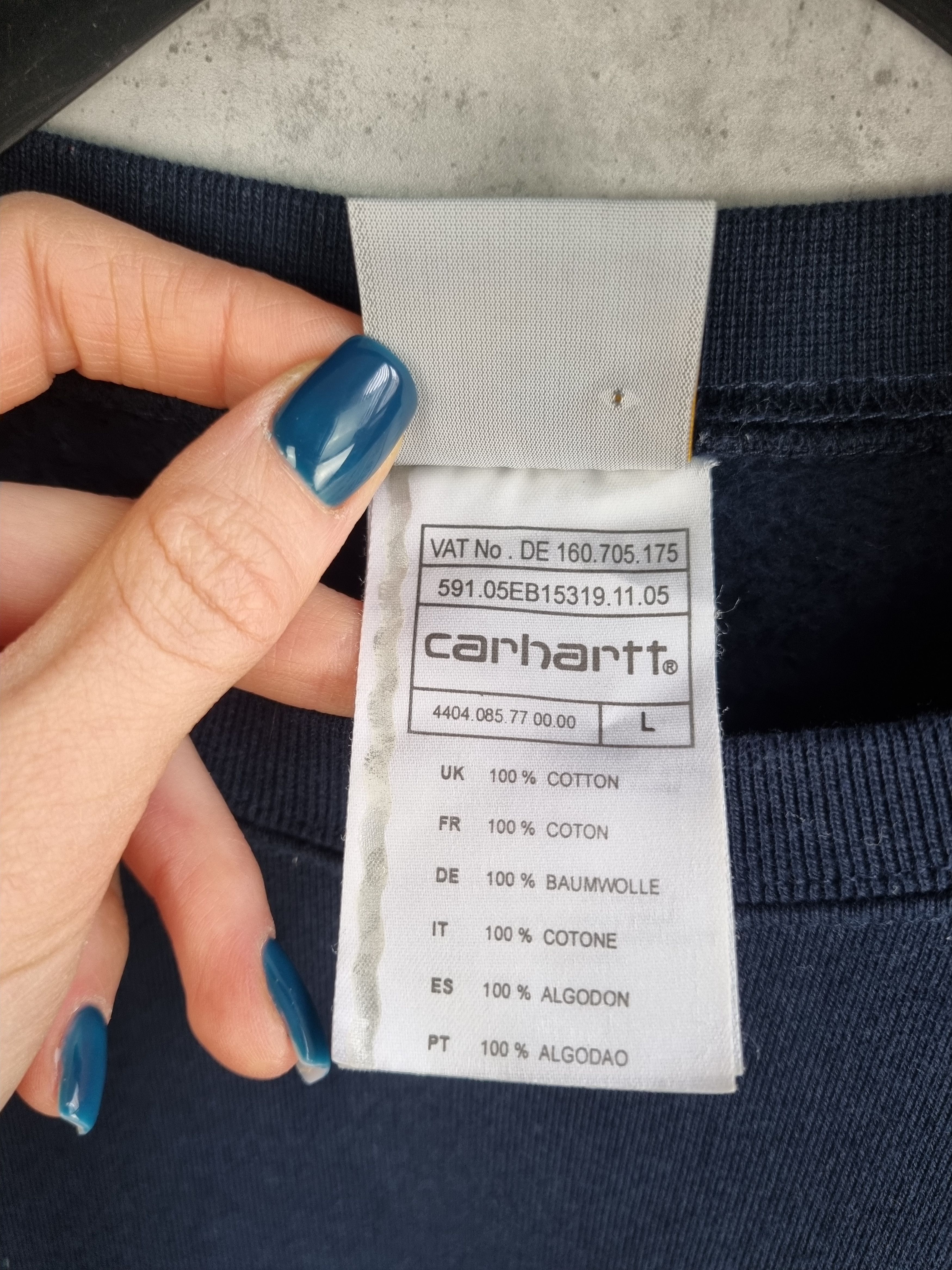 Carhartt × Carhartt Wip CARHARTT Navy Sweatshirt Size US L / EU 52-54 / 3 - 8 Thumbnail
