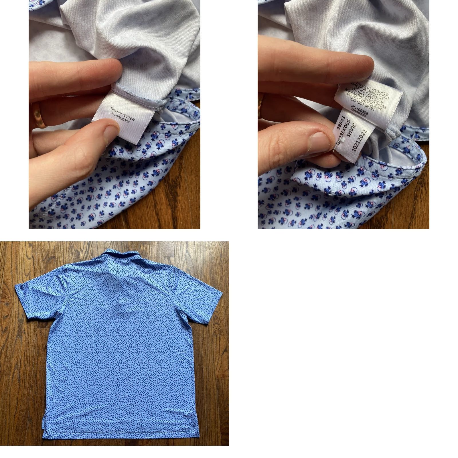 Peter Millar Peter Millar Polo Shirt Mens XL Summer Comfort Golf Blue AOP Preppy Fishing Tackle Theme Size US XL / EU 56 / 4 - 8 Thumbnail