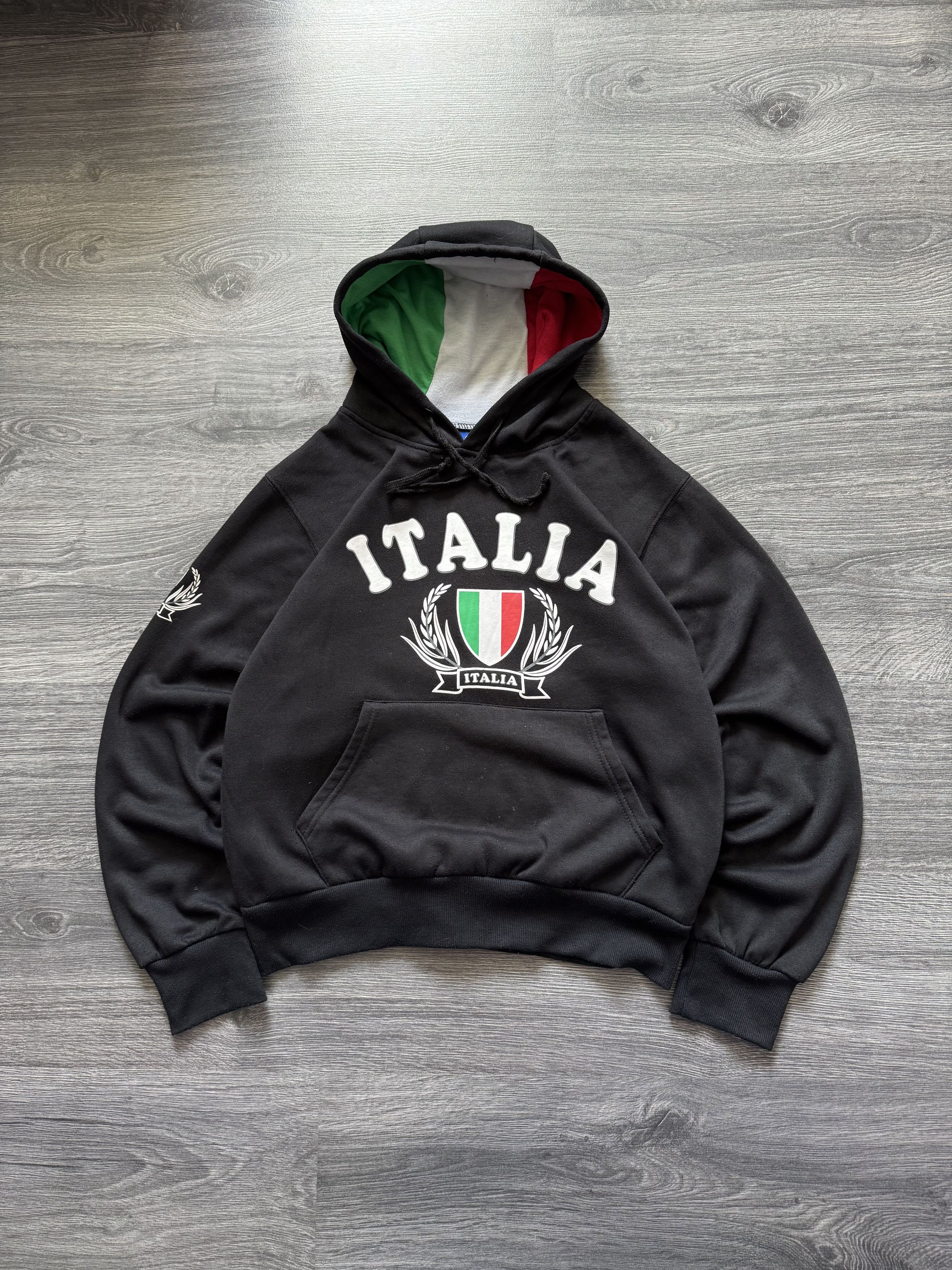 Vintage Italia Big Logo Hoodie Y2K
