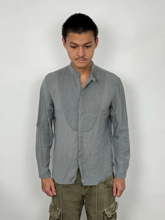 Emporio Armani Emporio Armani Light Blue Korean Style Shirt Size US M / EU 48-50 / 2 - 1 Thumbnail