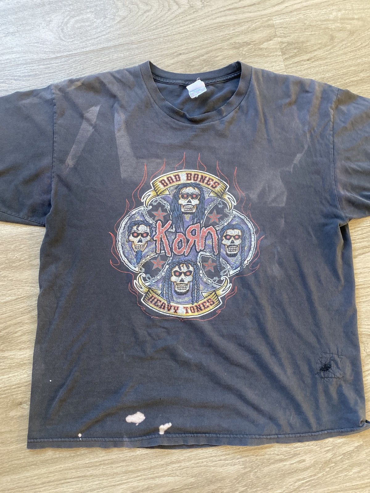 Band Tees Repaired Korn tee Size US XL / EU 56 / 4 - 1 Thumbnail