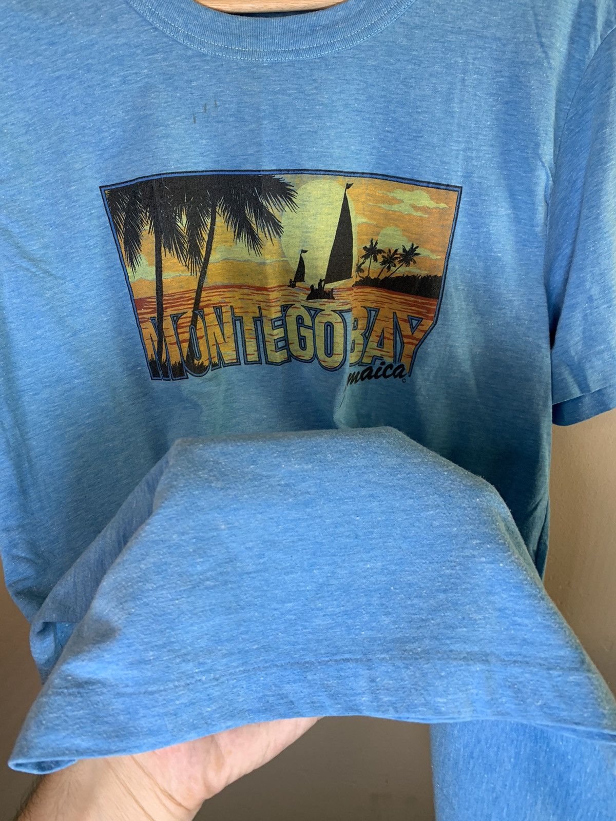 Vintage *RARE* Vintage 1970s Montego Bay Jamaica Single Stitch Shirt Size US XXL / EU 58 / 5 - 5 Thumbnail