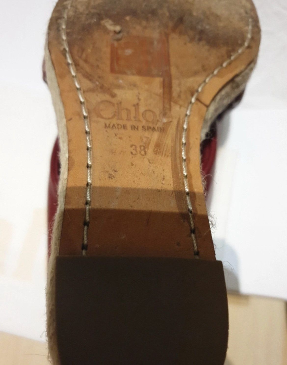 Isabel Marant Isabel Marant Bordeaux Red Leather Wedge Mules Size US 7 / IT 37 - 9 Thumbnail