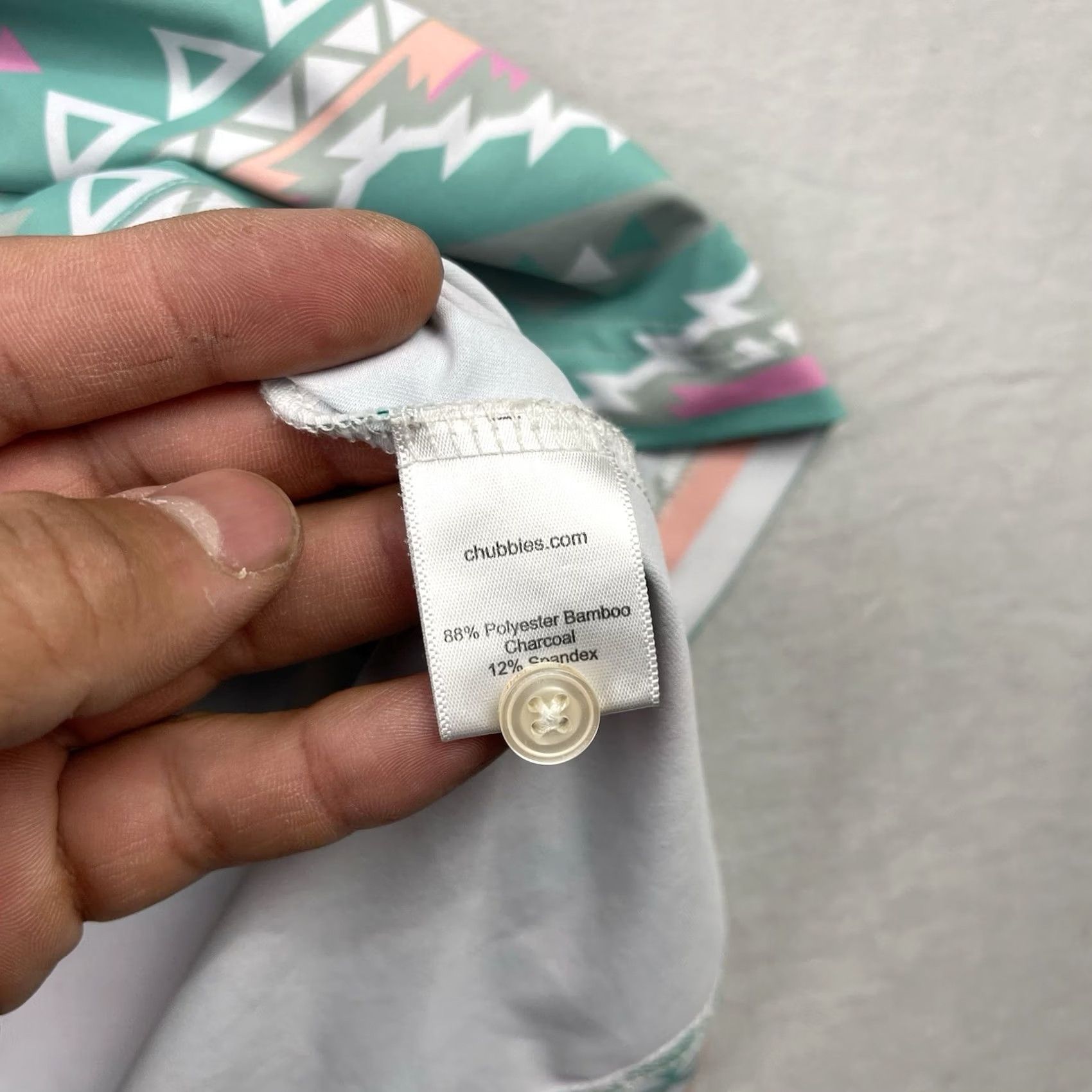 Chubbies Chubbies Polo Shirt Mens XL Green Short Sleeve The Tropical Taffy Performance Size US XL / EU 56 / 4 - 7 Thumbnail