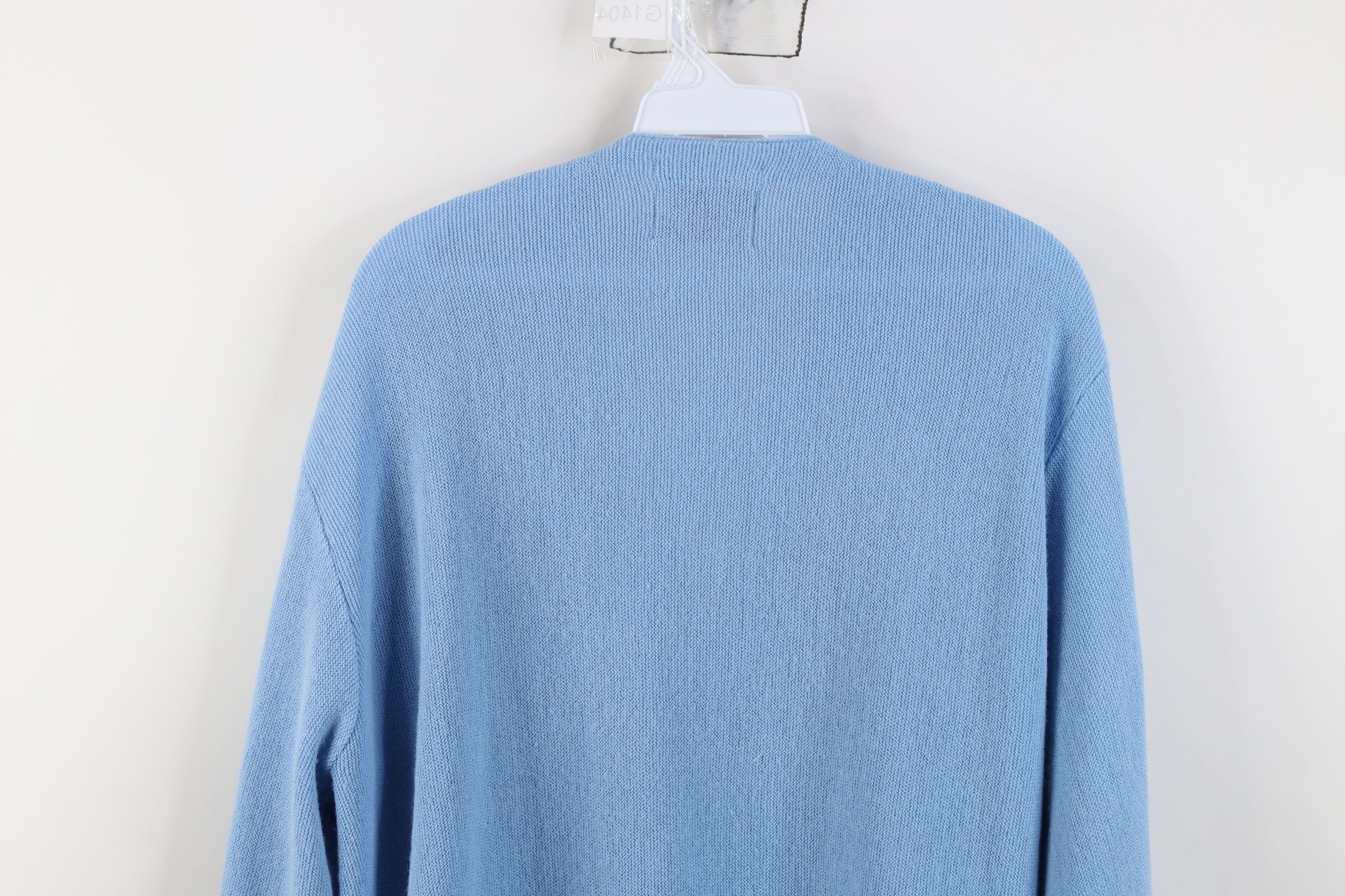 Vintage Vintage 70s Streetwear Equestrian Cardigan Sweater Blue USA Size US L / EU 52-54 / 3 - 12 Thumbnail