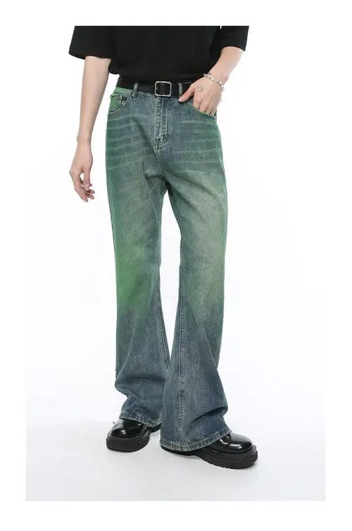 Jean Vintage green clean fit flared jeans Size US 32 / EU 48 - 3 Thumbnail
