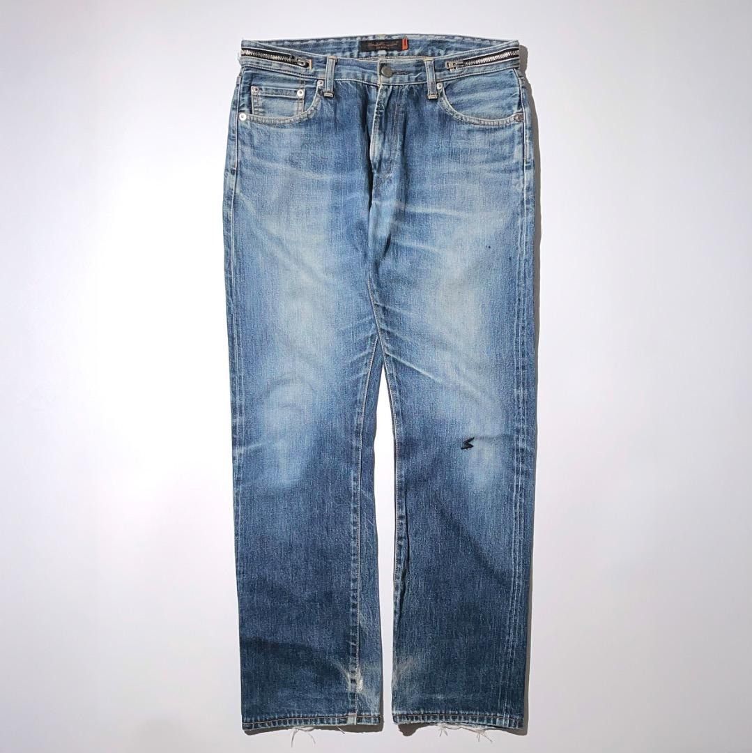 Undercover UNDERCOVER 07SS PURPLE Round Zip Denim Pants Navy