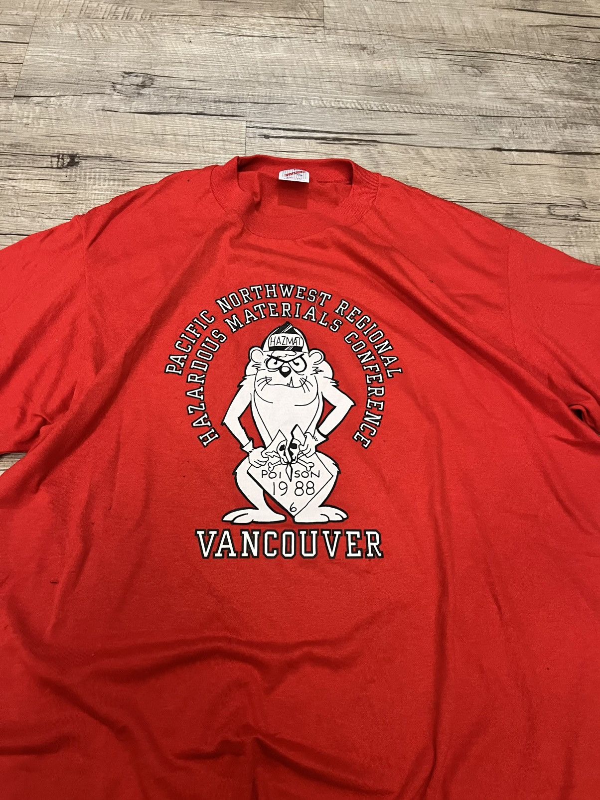Jerzees Vintage 80’s Jerzees Taz Vancouver Tee SZ XL Size US XL / EU 56 / 4 - 3 Thumbnail