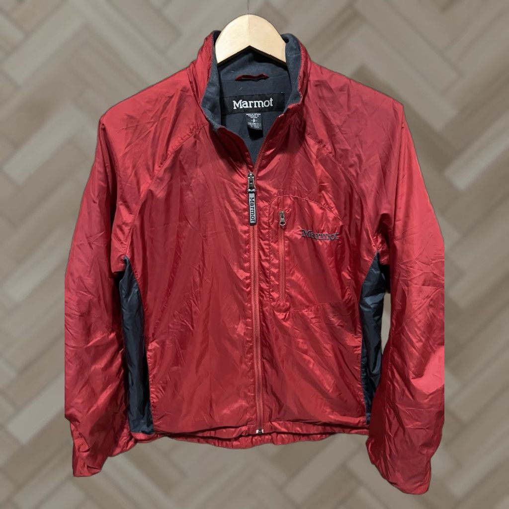 Marmot Marmot Red Jacket Womens S Zip Up Windbreaker Casual Polyester Solid Windbreaker Womens S Red Marmot Jacket Size S / US 4 / IT 40 - 1 Thumbnail