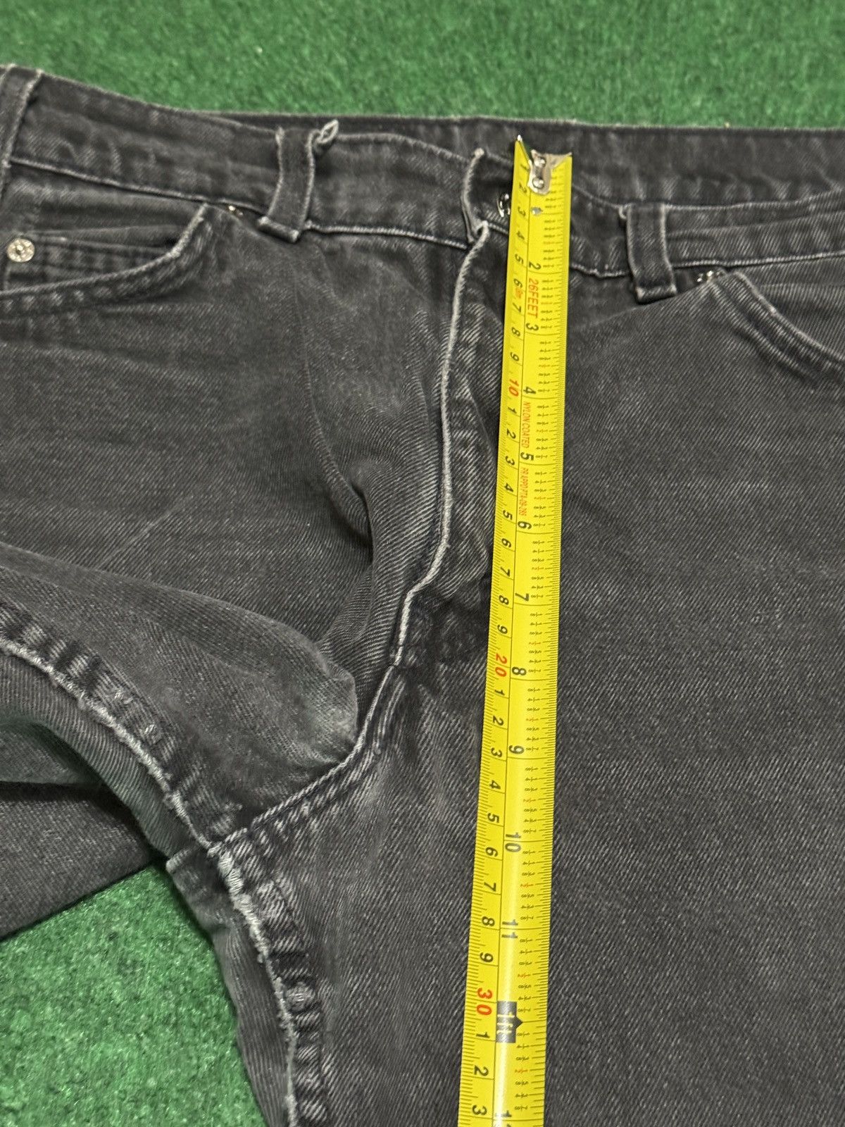 Levi's Vintage Clothing Levis 550 Black 34x30 Orange Tab Relaxed Wide Leg 90s Jeans Size US 34 / EU 50 - 11 Thumbnail