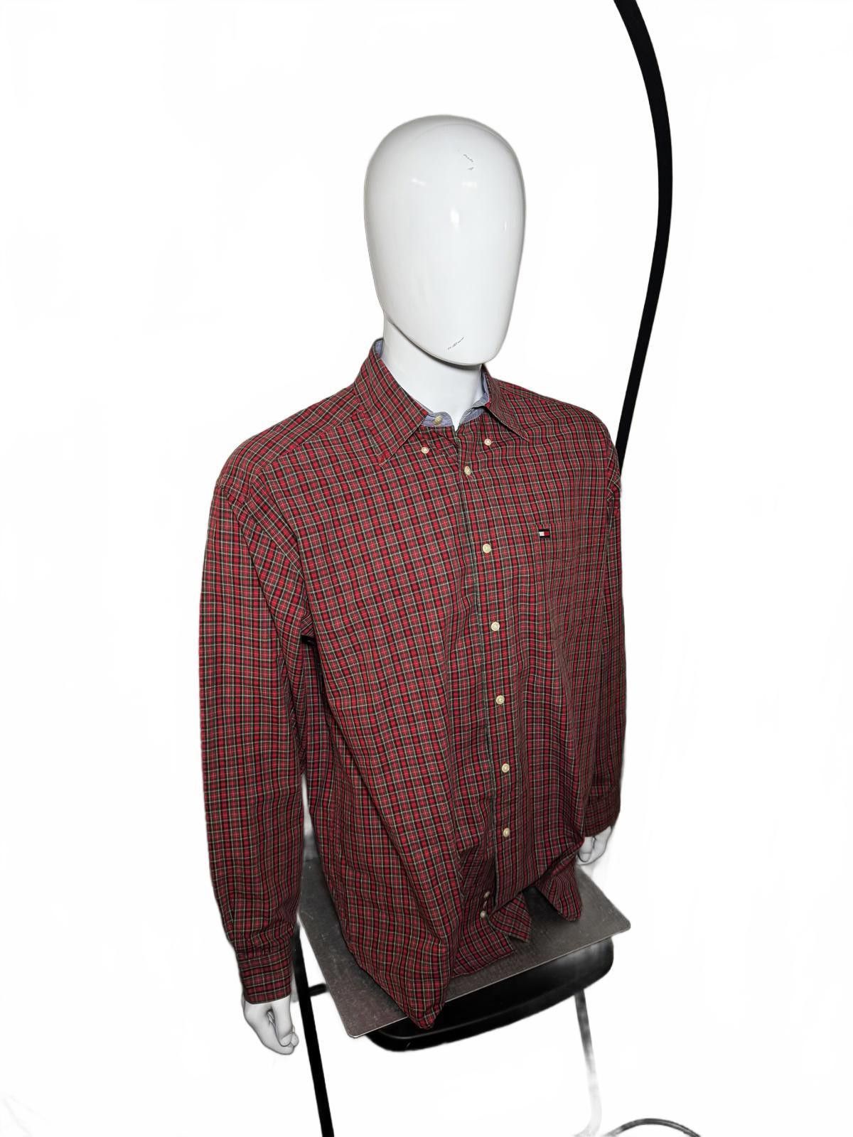 Tommy Hilfiger Tommy Hilfiger Red Checked Long Sleeve Shirt Size US L / EU 52-54 / 3 - 3 Thumbnail