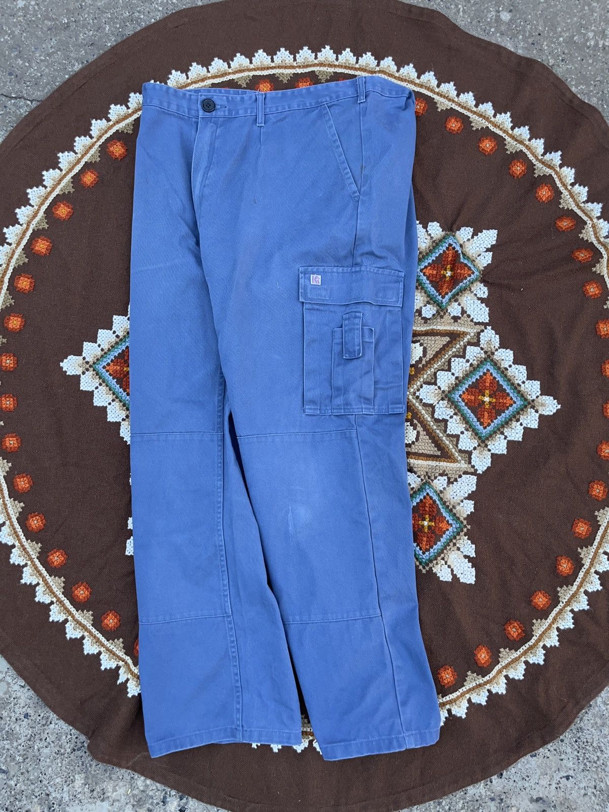 Le Laboureur × Vintage Vintage 80s German Sanfor Double Knee Pants Workwear Size US 36 / EU 52 - 3 Thumbnail