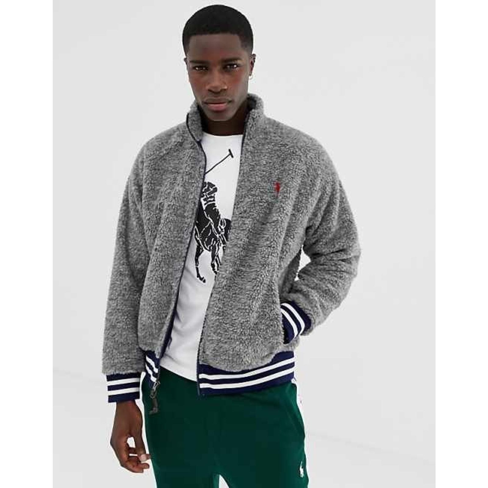 Polo Ralph Lauren Polo Ralph Lauren Sherpa Fleece Full Zip Talon Deep Pile M Size US M / EU 48-50 / 2 - 1 Thumbnail