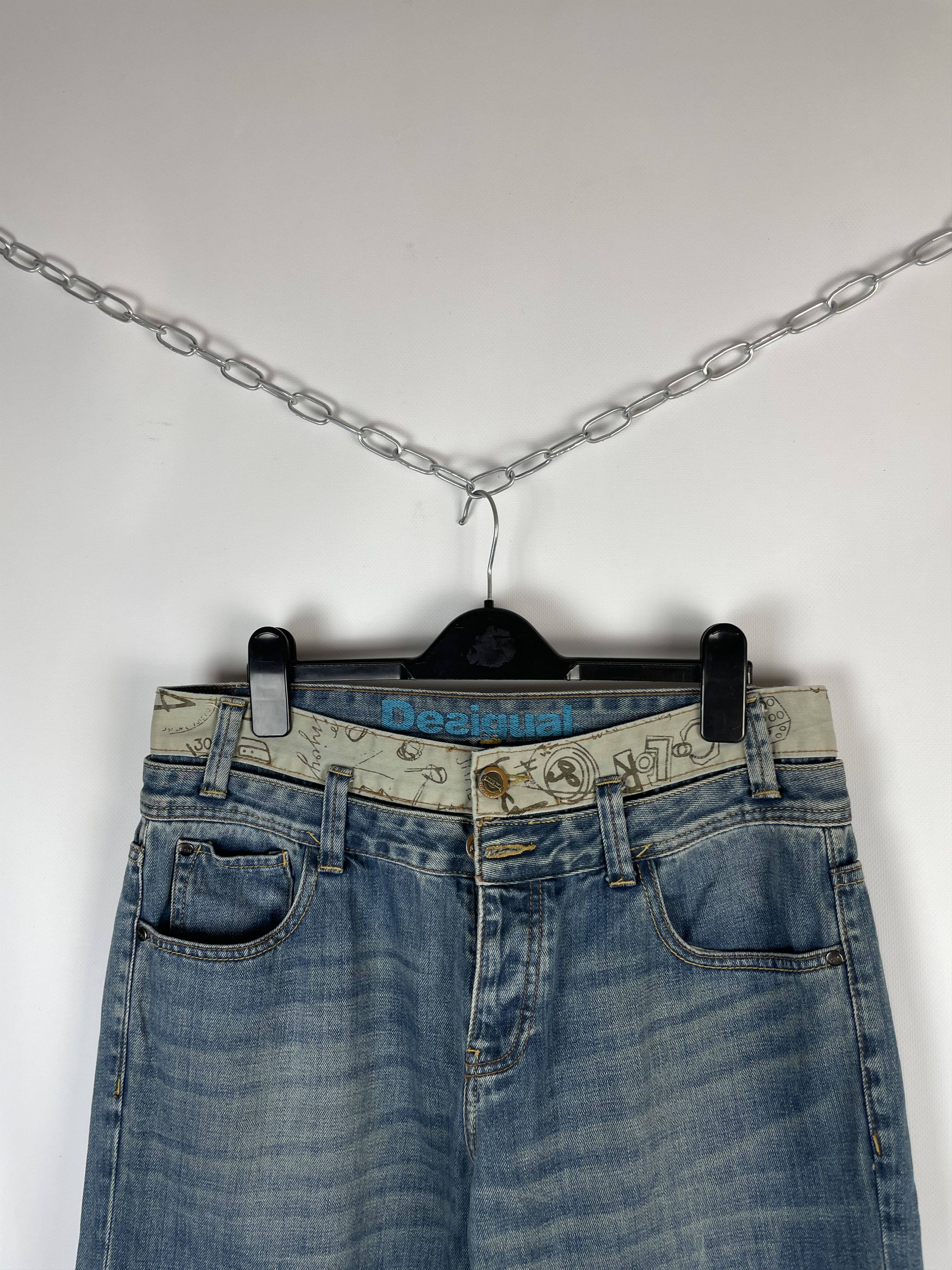 Desigual Vintage Desigual Big Logo Jeans Denim Pants Y2K 90s Size US 32 / EU 48 - 7 Thumbnail