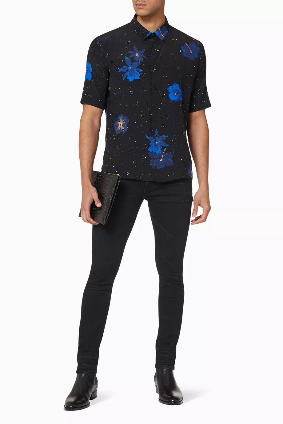 Saint Laurent Paris o1bcso1str0924 Skinny Fit Jeans in Black Size US 26 / EU 42 - 3 Thumbnail
