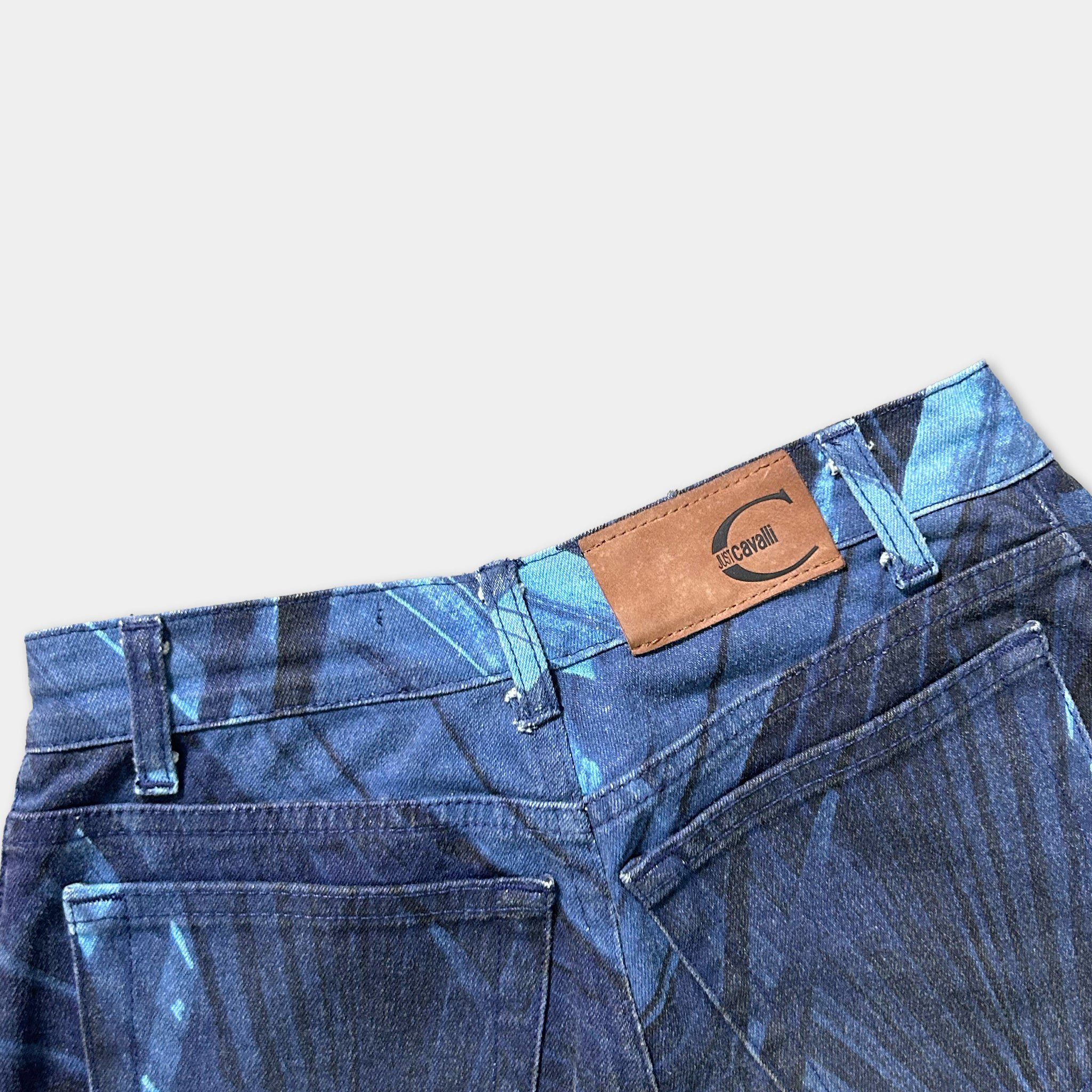 Just Cavalli Just Cavalli 00's Blue Pattern Jeans Size 26" / US 2 / IT 38 - 5 Thumbnail