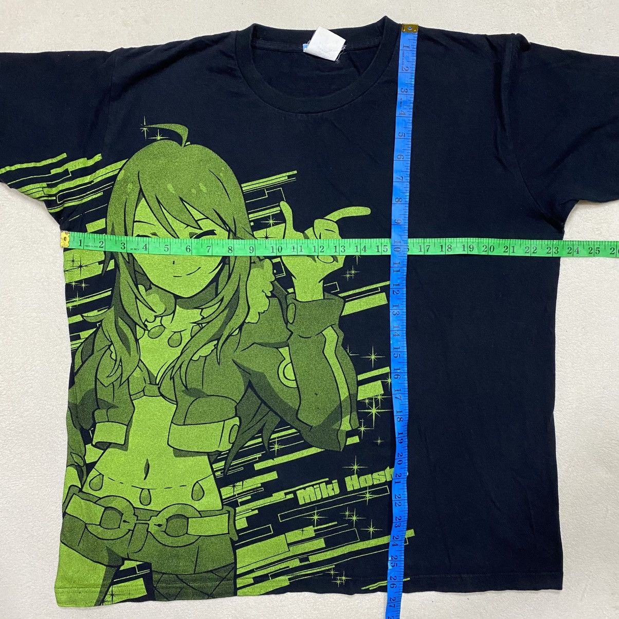 Anime × Japanese Brand Anime IDOLMASTER MIKI HOSHII Big Print T-shirt Size US XL / EU 56 / 4 - 10 Thumbnail