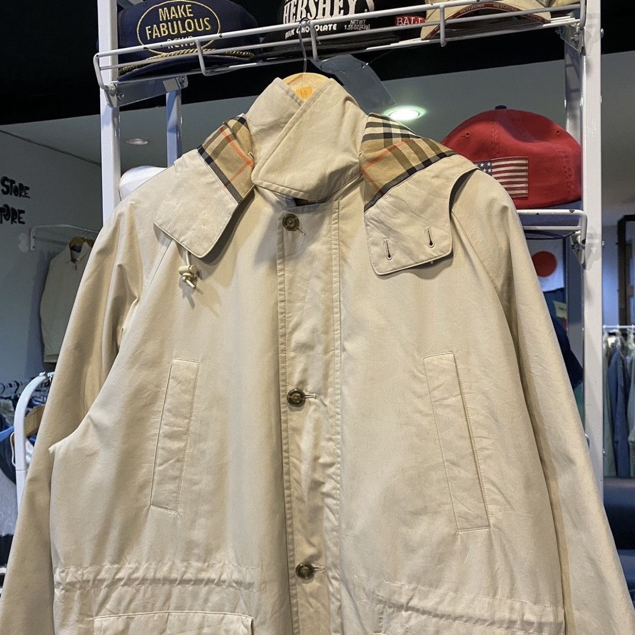 Burberry Vintage Burberry Nova Check Hooded Parka Jacket Size US S / EU 44-46 / 1 - 4 Thumbnail
