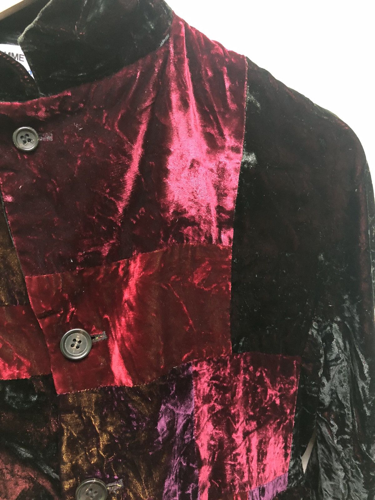 Comme des Garcons Vintage 90’s Comme Des Garçons Velvet Viscose Rayon Jacket Size M / US 6-8 / IT 42-44 - 9 Thumbnail