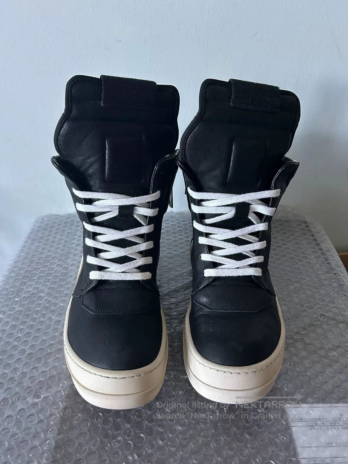 Rick Owens Rick Owens Triangle Leather Sneakers Size 38. Size US 5 / EU 37 - 2 Thumbnail