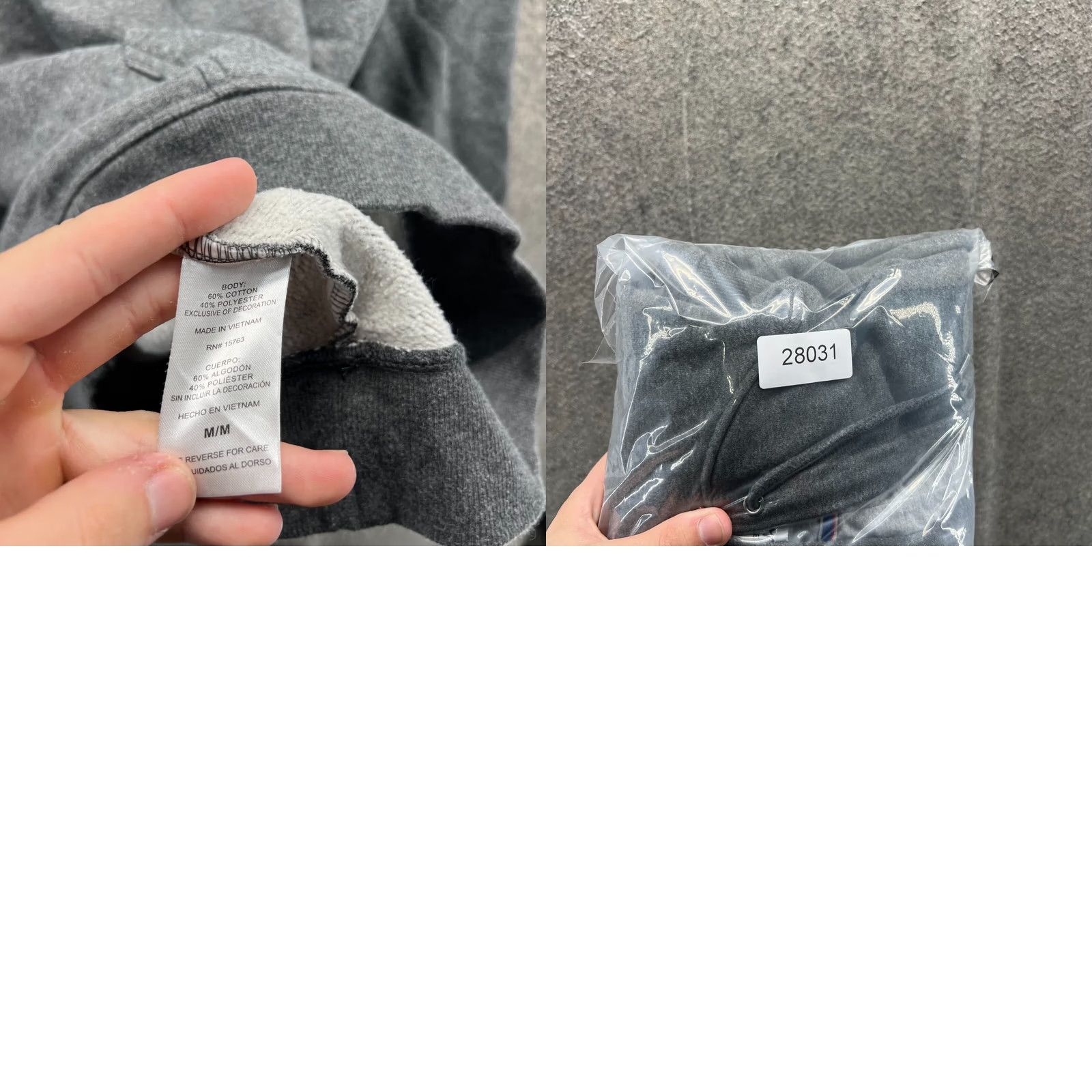 Champion VINTAGE Champion Hoodie Mens Medium Gray Fleece Pullover Logo Sweatshirt Winter Jacket Size US M / EU 48-50 / 2 - 9 Thumbnail