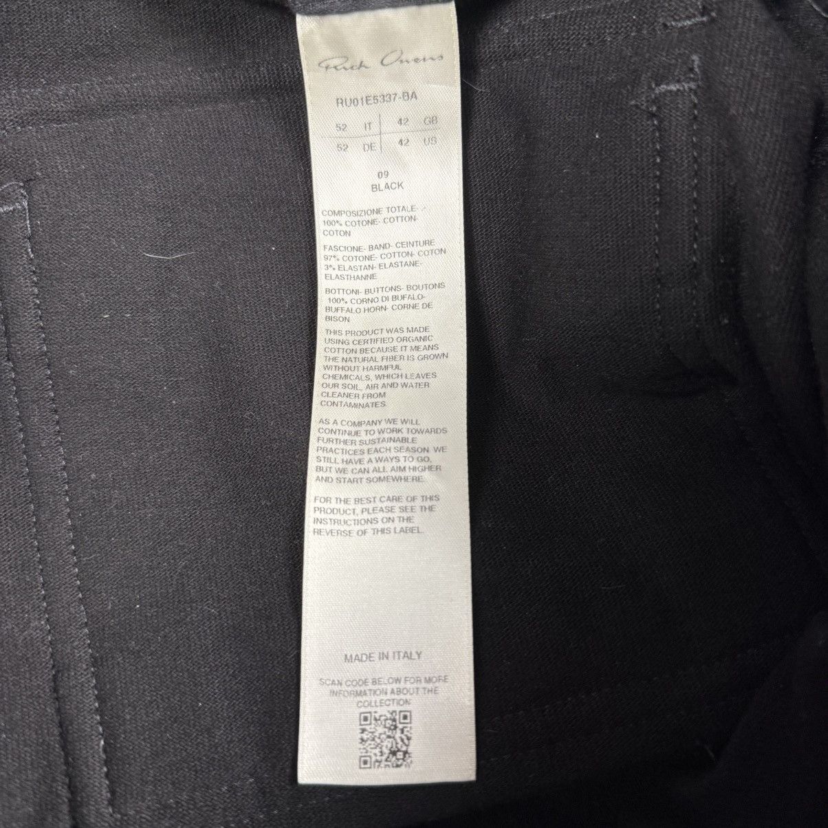 Rick Owens Rick Owens SS25 Mastodon Megacargo ‘Black’ Sweatpants Size US 34 / EU 50 - 6 Thumbnail