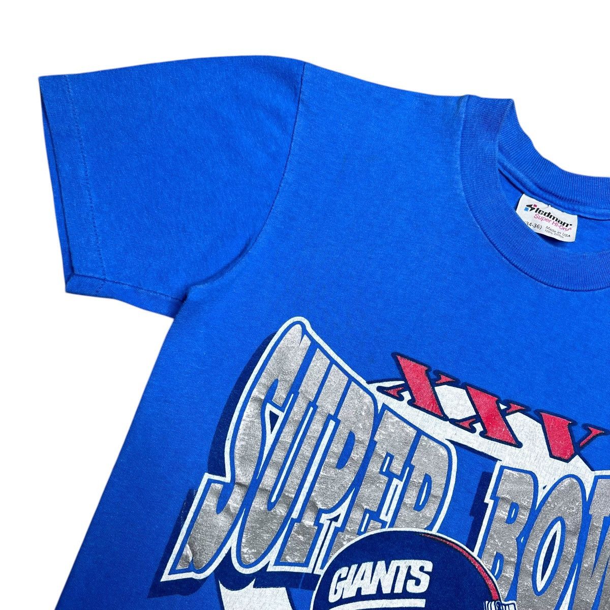 NFL Vtg 1990 NFL New York Giants AFC Champions Graphic T-Shirt Size US S / EU 44-46 / 1 - 7 Thumbnail
