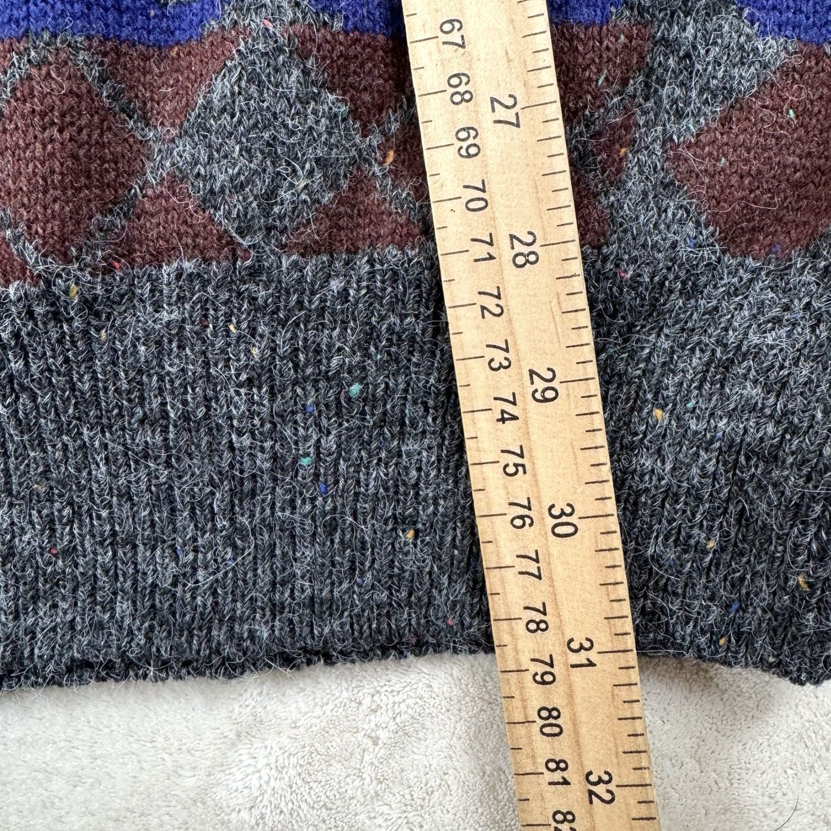 Vintage VINTAGE Brian MacNeil Wool Blend Mens Sweater XL T Navy Blue Geometric Crew Neck Pullover 90s Wool Blend Geometric Mens XLT Navy Size US XL / EU 56 / 4 - 5 Thumbnail