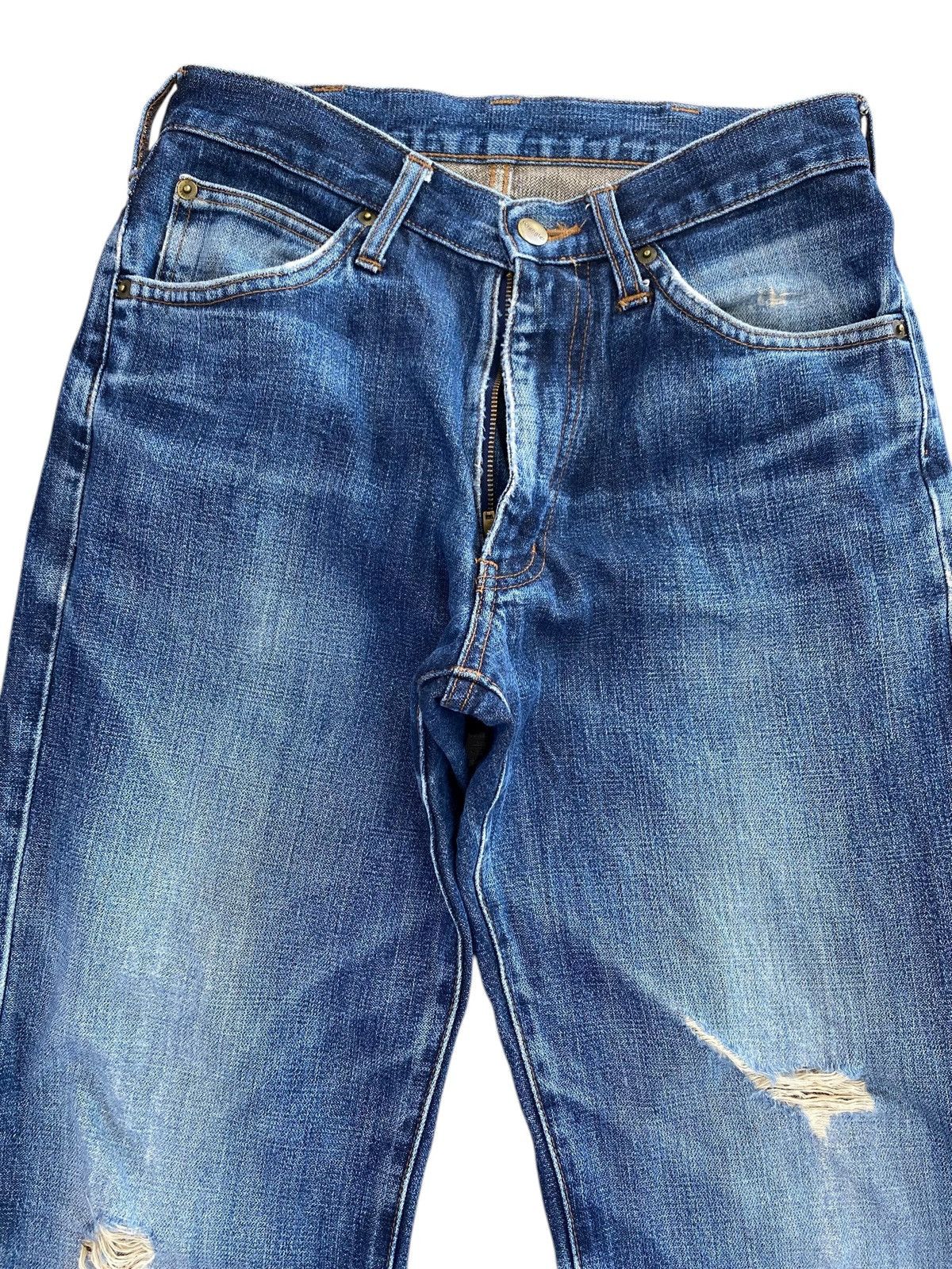 Wrangler Wrangler Brand Faded Wash Ripped Style Loose Jeans Size US 28 / EU 44 - 2 Thumbnail