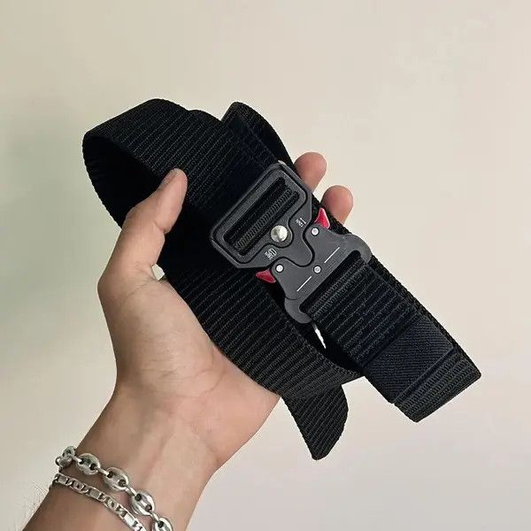 Other y2k black tactical military unique buckle design belt Size ONE SIZE - 1 Thumbnail