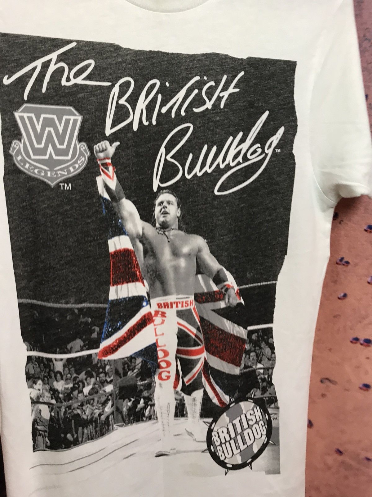 WWE Vintage British buldog wwe tee Size US XS / EU 42 / 0 - 3 Thumbnail