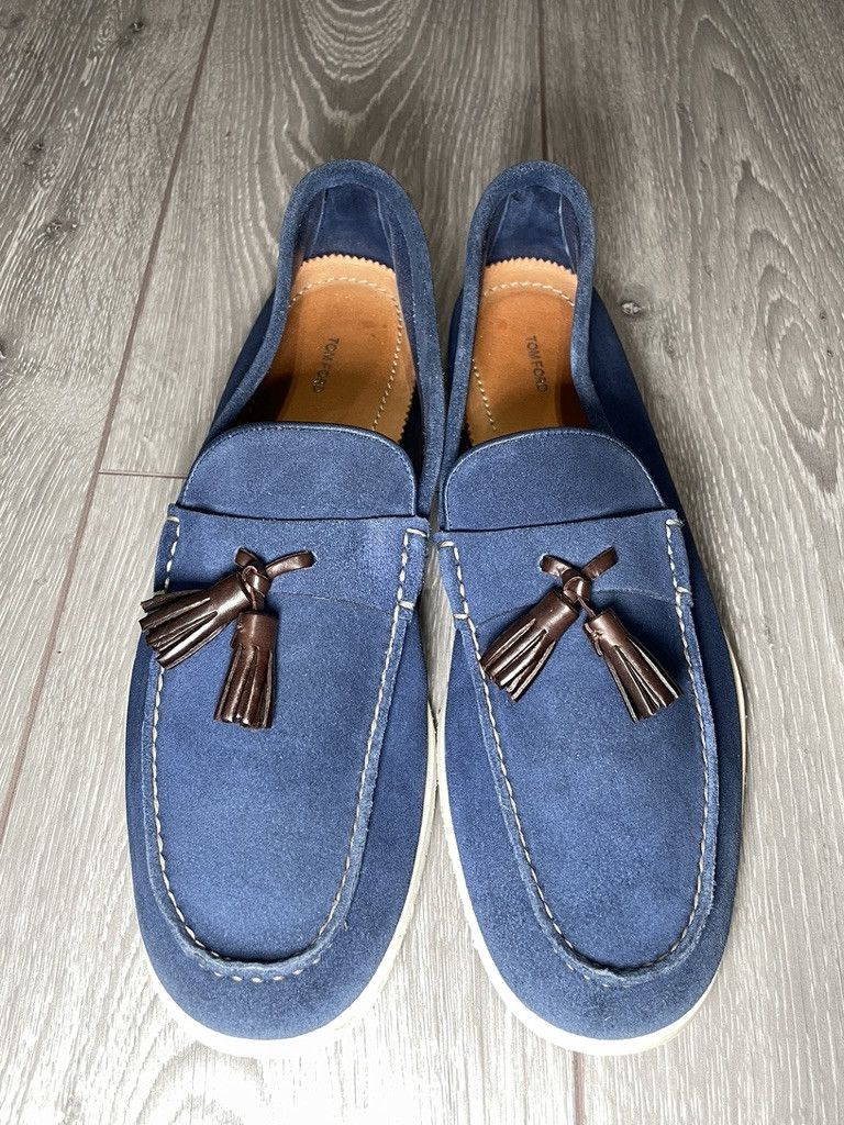 Tom Ford TOM FORD Suede Tassel Brown Leather Loafers Dress Shoes Size US 13 / EU 46 - 1 Thumbnail