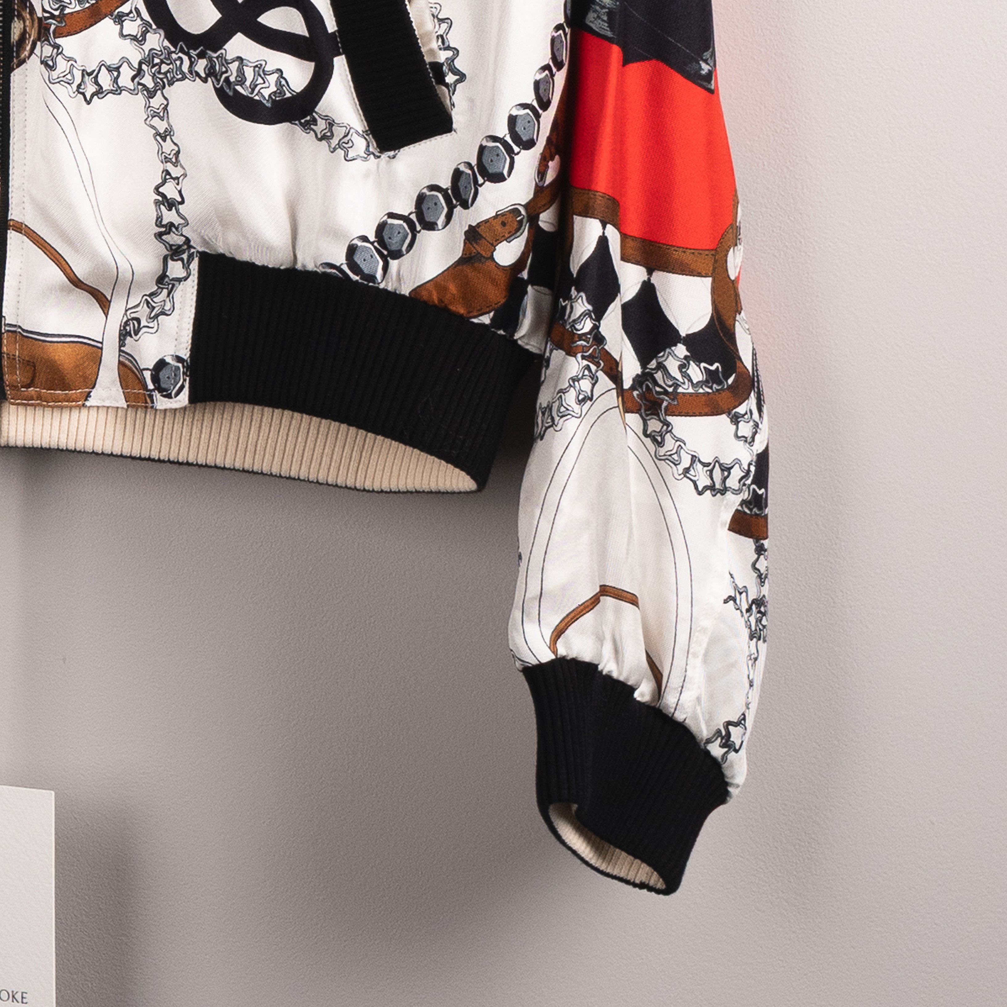 Stefan Cooke Stefan Cooke SS23 Printed Silk Bomber Jacket White Size US L / EU 52-54 / 3 - 10 Thumbnail