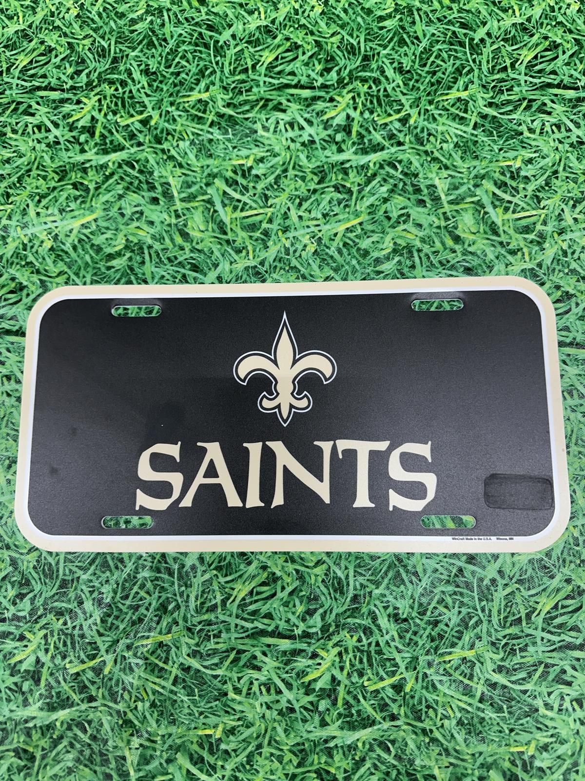 NFL New Orleans Saints License Plate Plastic NFL NEW Size ONE SIZE - 1 Thumbnail