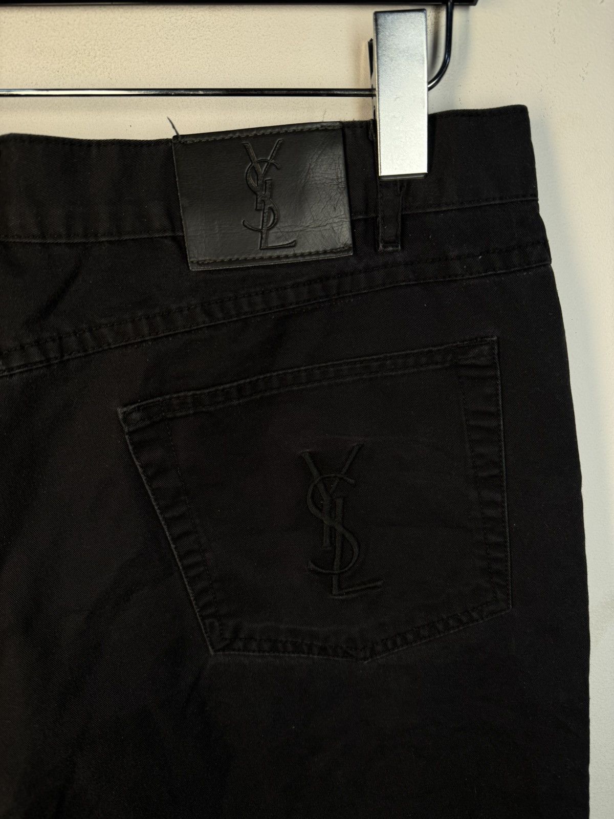 Yves Saint Laurent 36x30 YSL Jeans Black Denim Pants Casual Old Money Size US 36 / EU 52 - 2 Thumbnail
