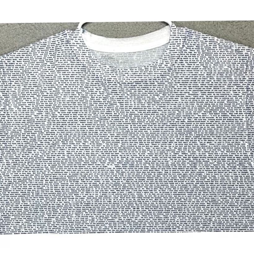 Vintage Litographs Mens Large White Graphic Tee T-Shirt Short Sleeve Full Text Print Size US L / EU 52-54 / 3 - 3 Thumbnail