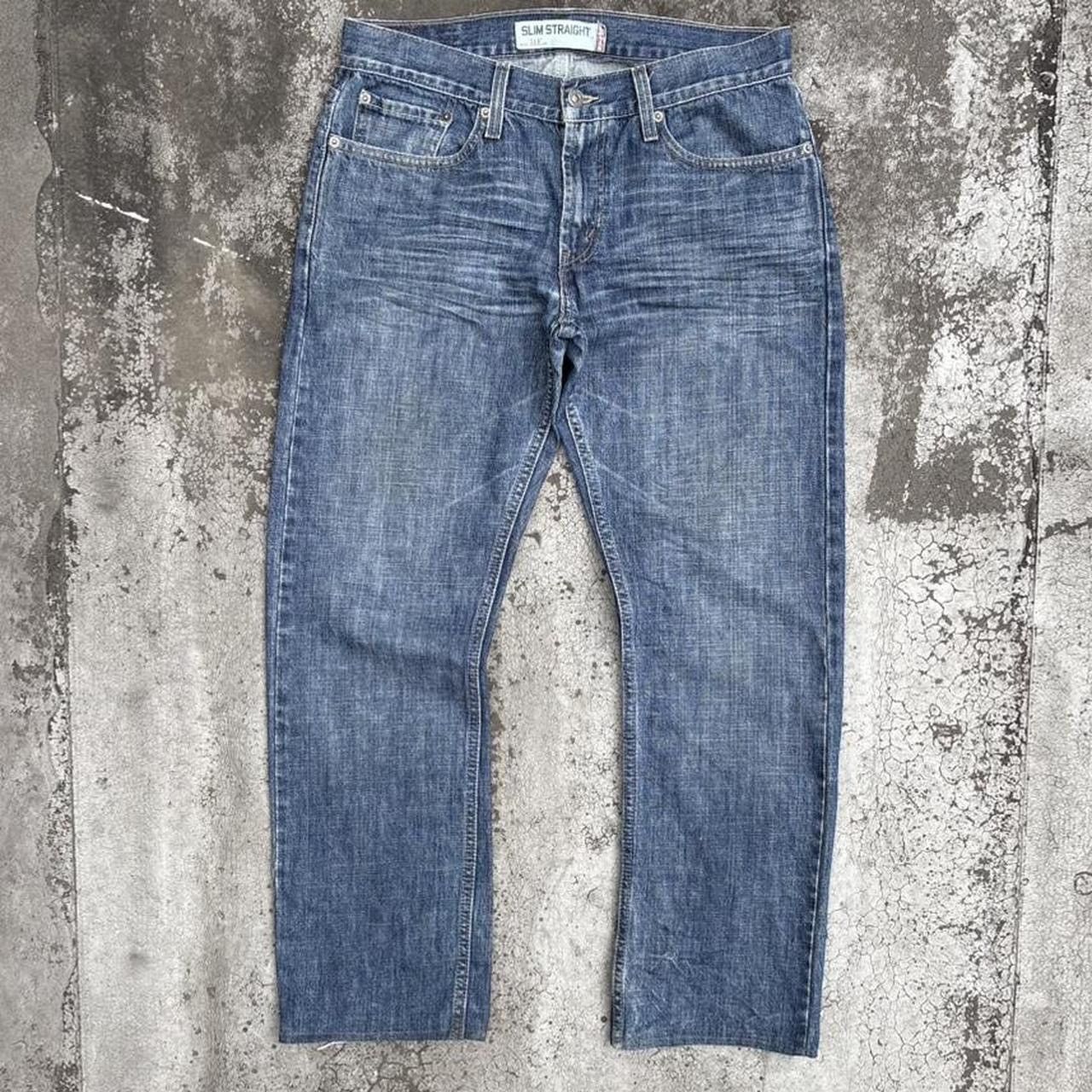 Levi's Y2K Levi’s 514 Blue Slim Straight Fit Denim Jeans Size US 32 / EU 48 - 2 Thumbnail