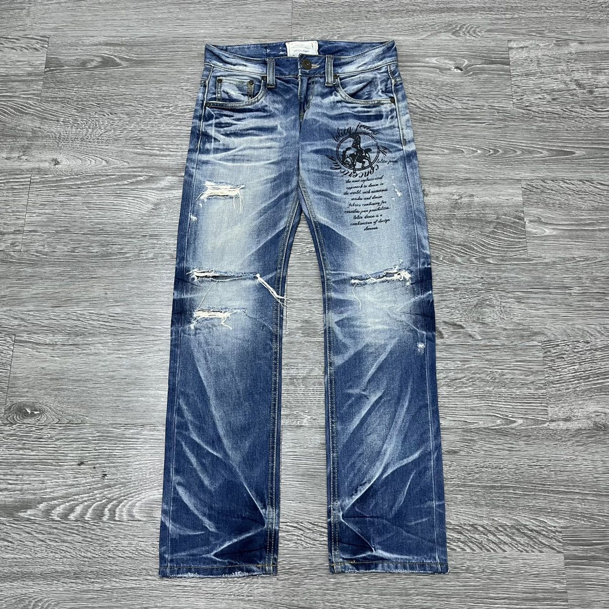 Japanese Brand Vintage Lolita Distressed Jeans Pant Ripped