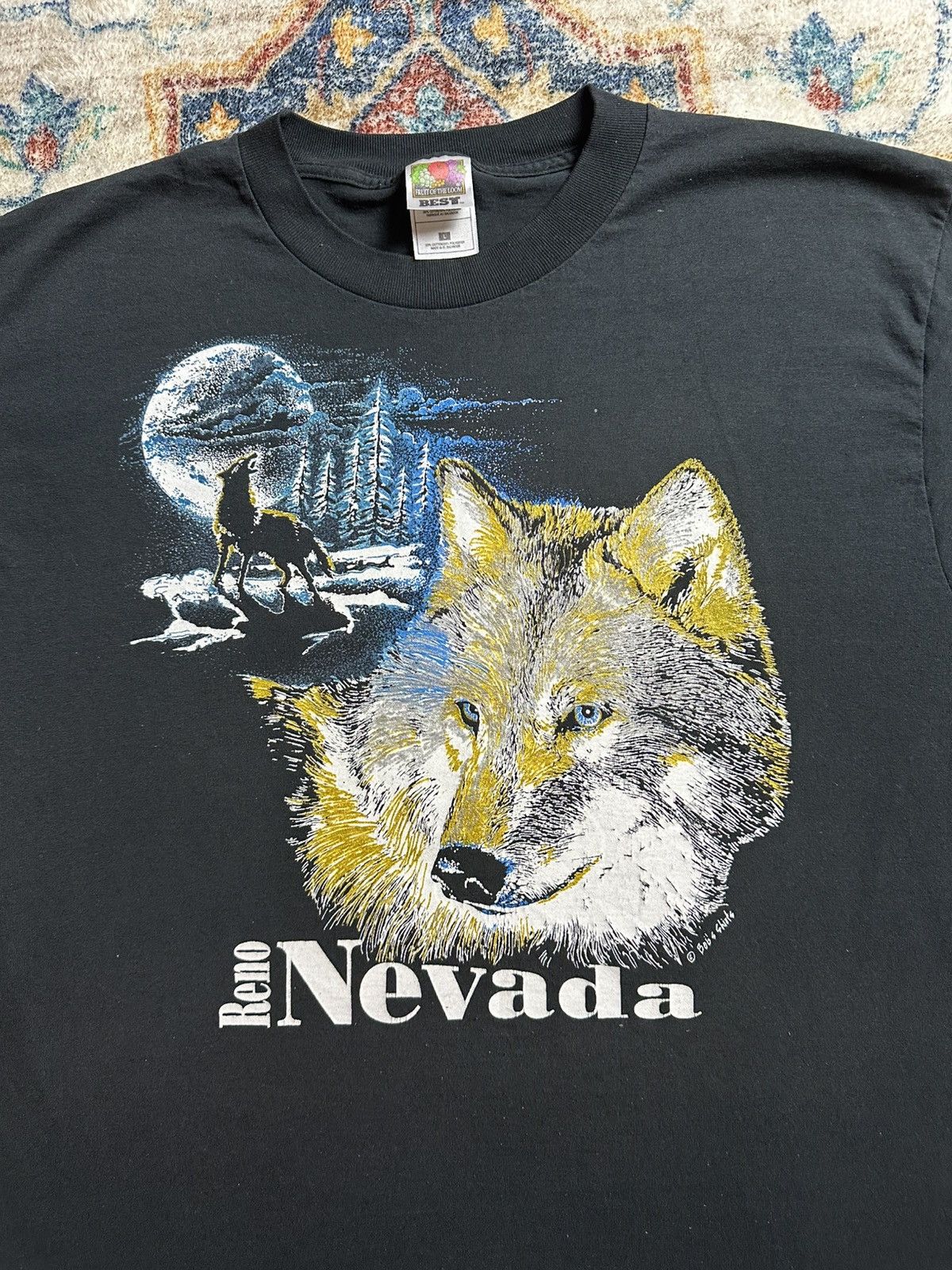 Vintage Vintage Nevada Wolf Animal T-shirt Large Size US L / EU 52-54 / 3 - 4 Thumbnail
