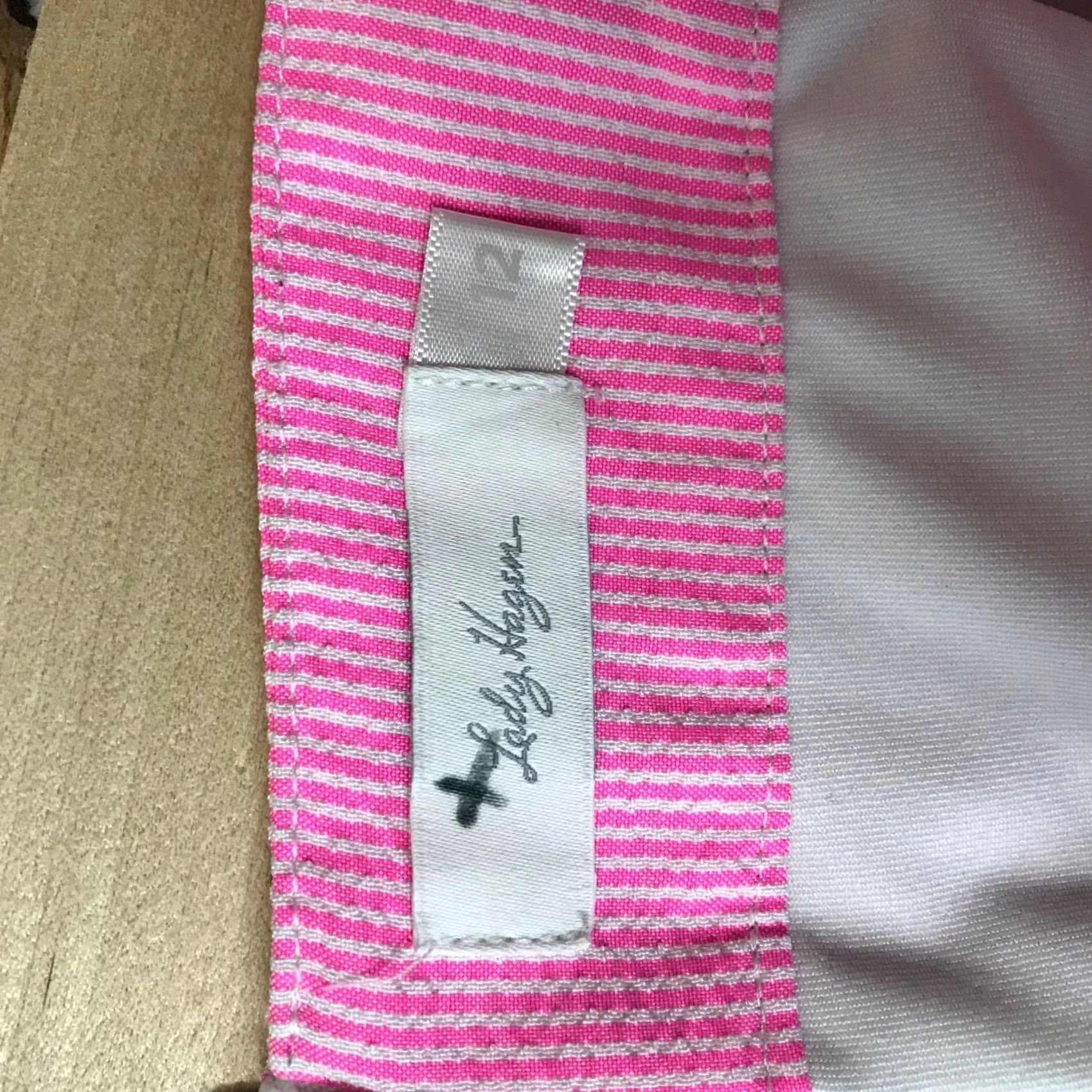 Pinko Lady Hagen Pink White Seersucker Striped Golf Skort Womens Size 12 Activewear Size ONE SIZE - 7 Thumbnail
