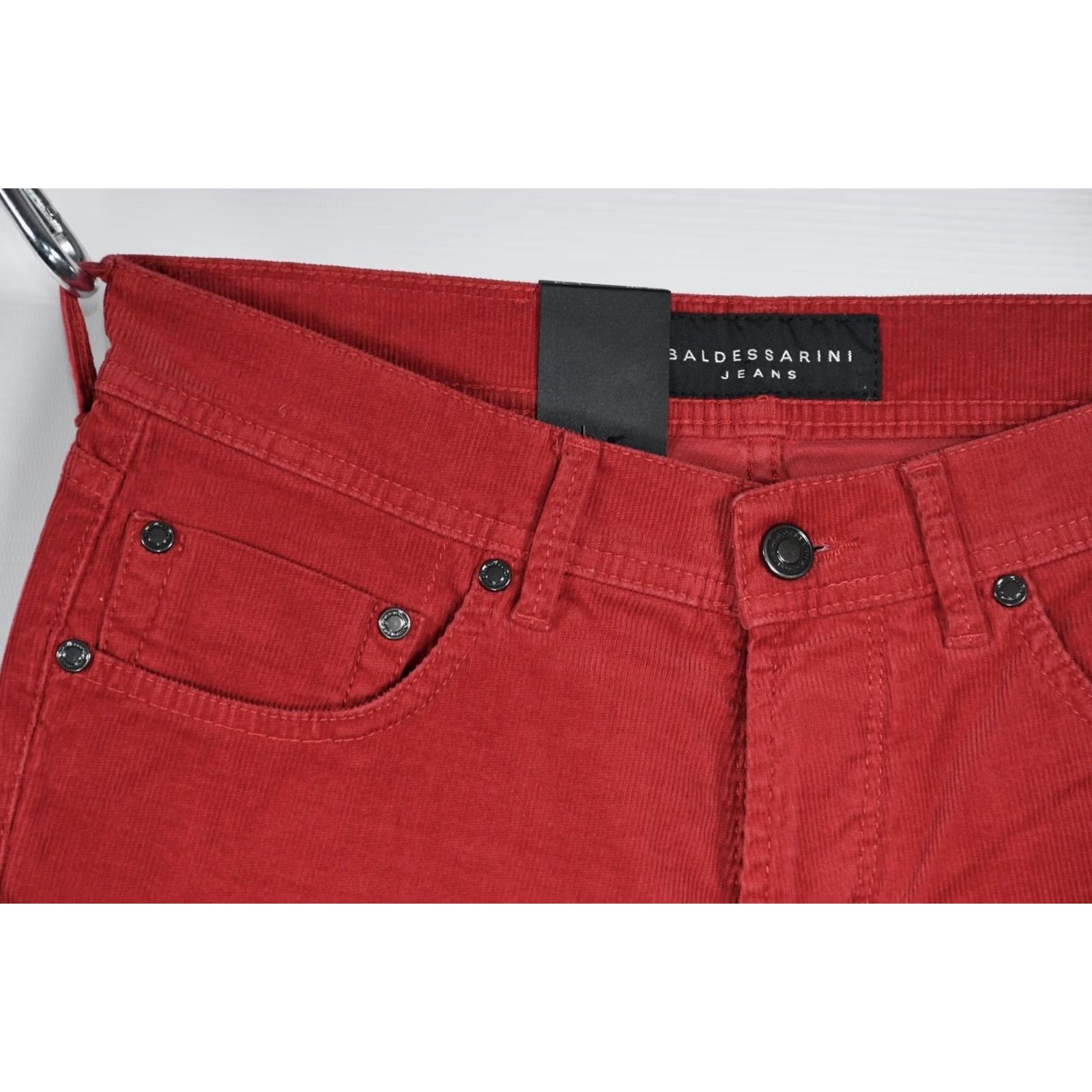 Vintage BALDESSARINI Jack Corduroy Red Pants W30/L34 Mens Classic Size US 30 / EU 46 - 4 Thumbnail