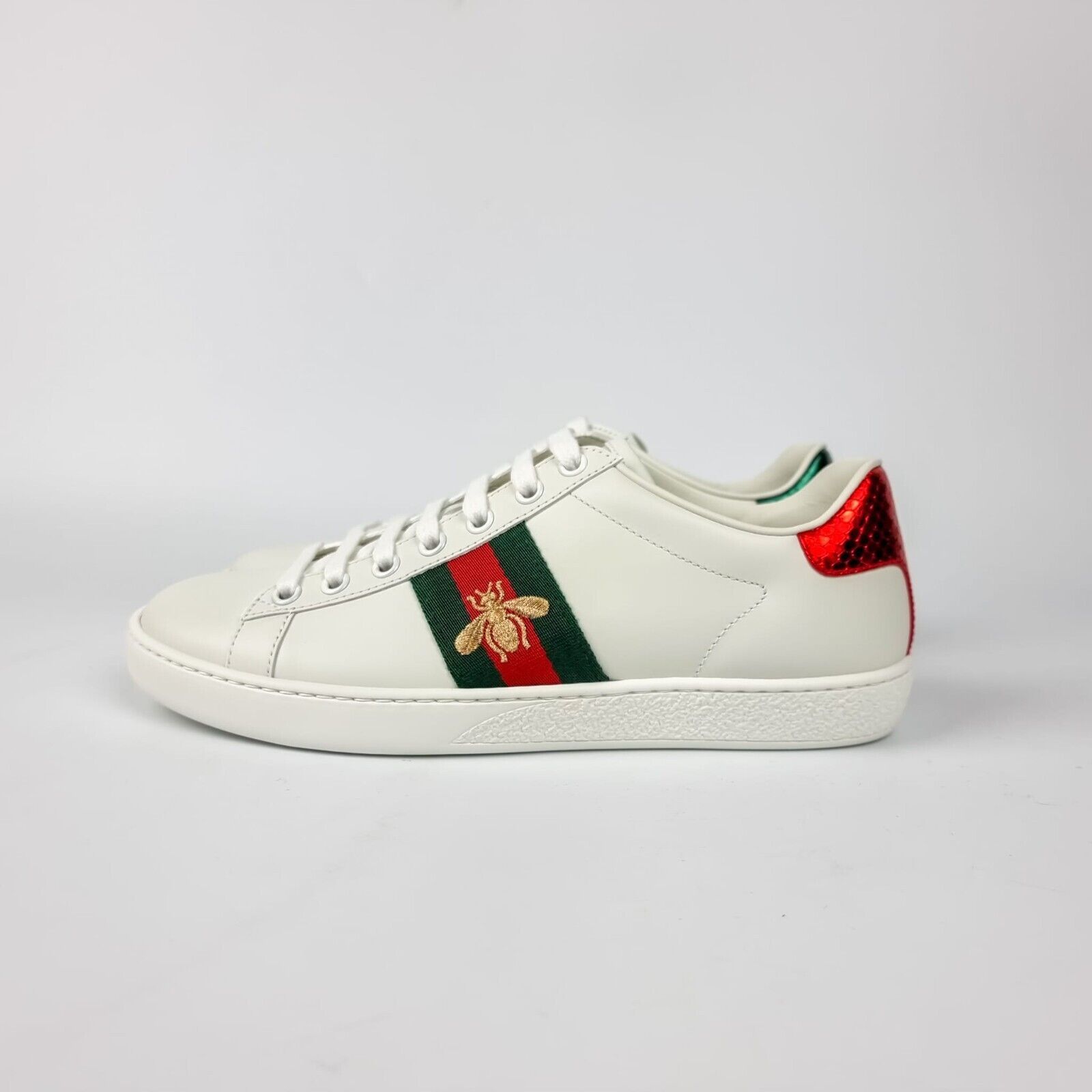 Gucci Gucci Ace Bee Men's White Sneakers New Size US 6 / EU 39 - 5 Thumbnail