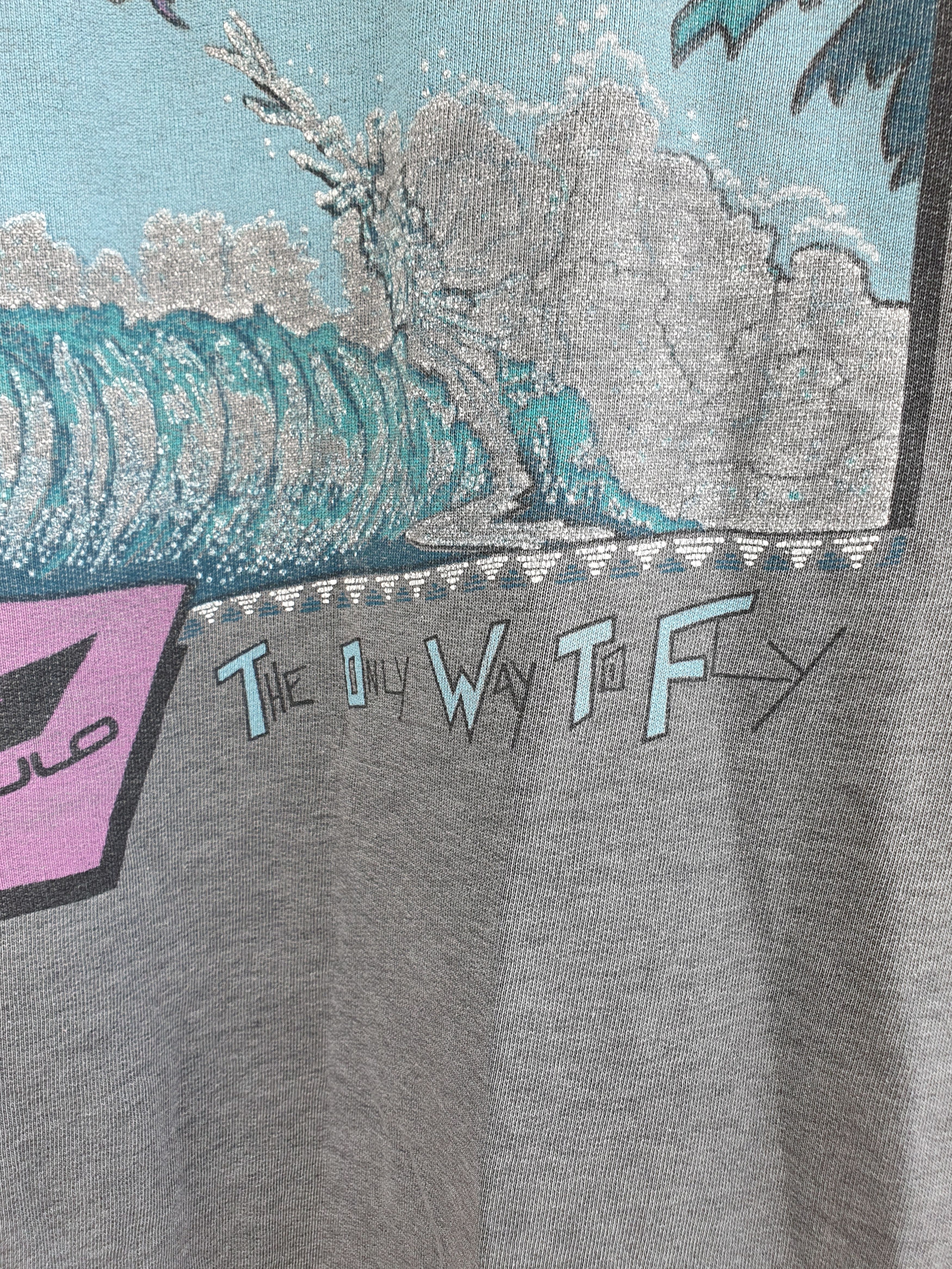 Vintage Angulo Hawaii Vintage Surf t-shirt The Only Way To Fly sz XL Size US XXL / EU 58 / 5 - 6 Thumbnail